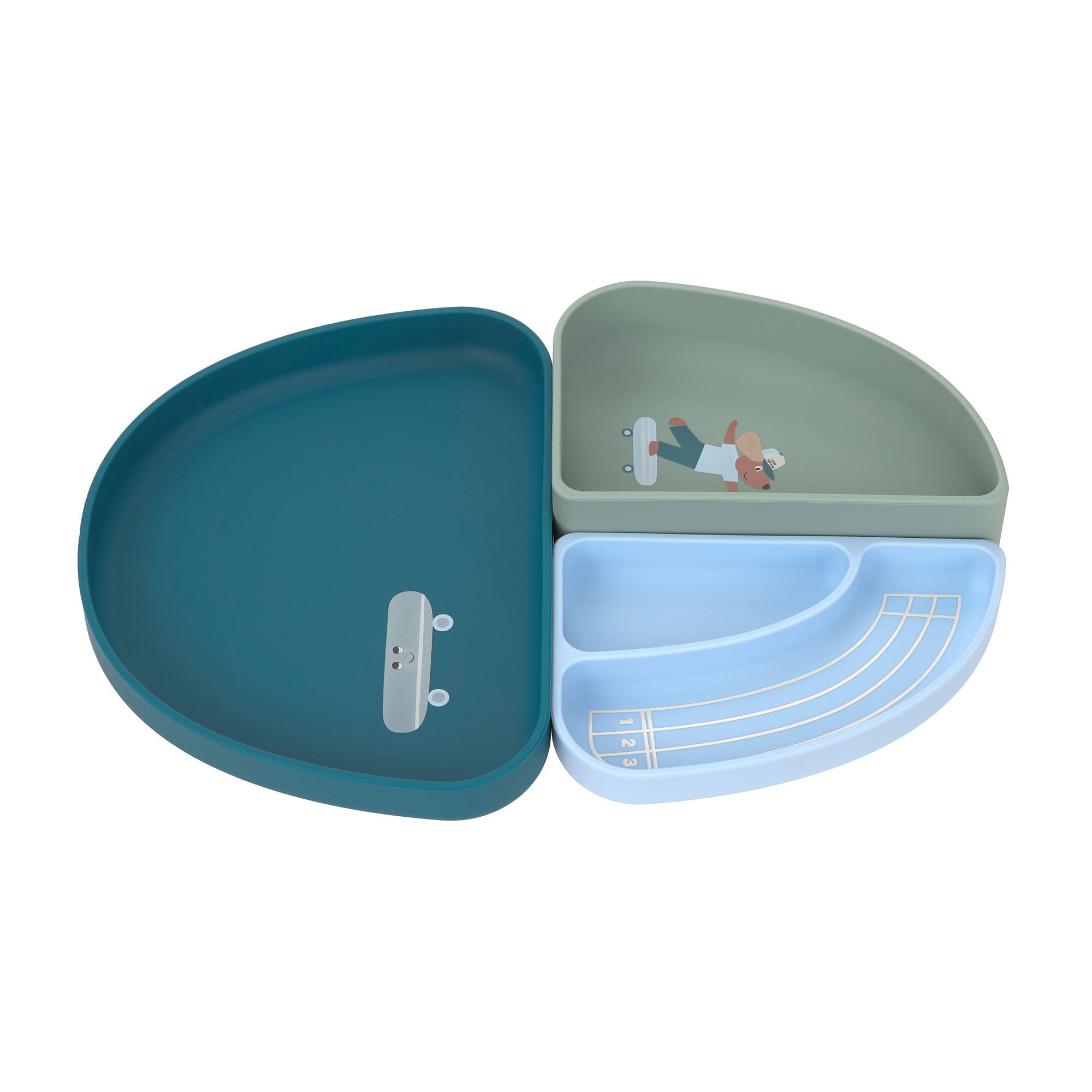 Menü Teller Set Tiny Team Dog