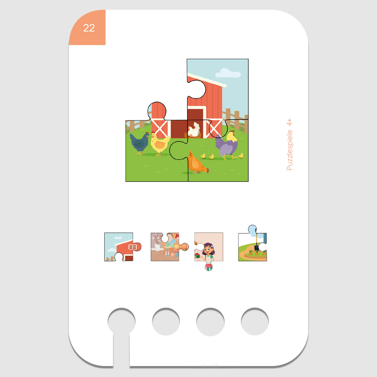 Lochkasten Kartensatz 4+ Puzzle Spiele Lochkasten Kartensatz 4+ Puzzle Spiele