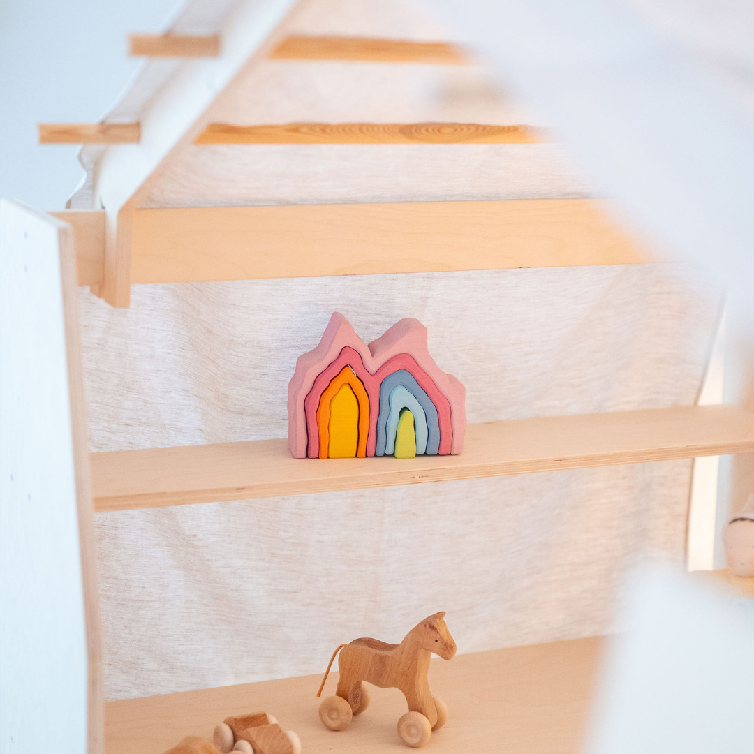 SHIZU Spielständer mit Leinendach SHIZU Spielständer mit Leinendach