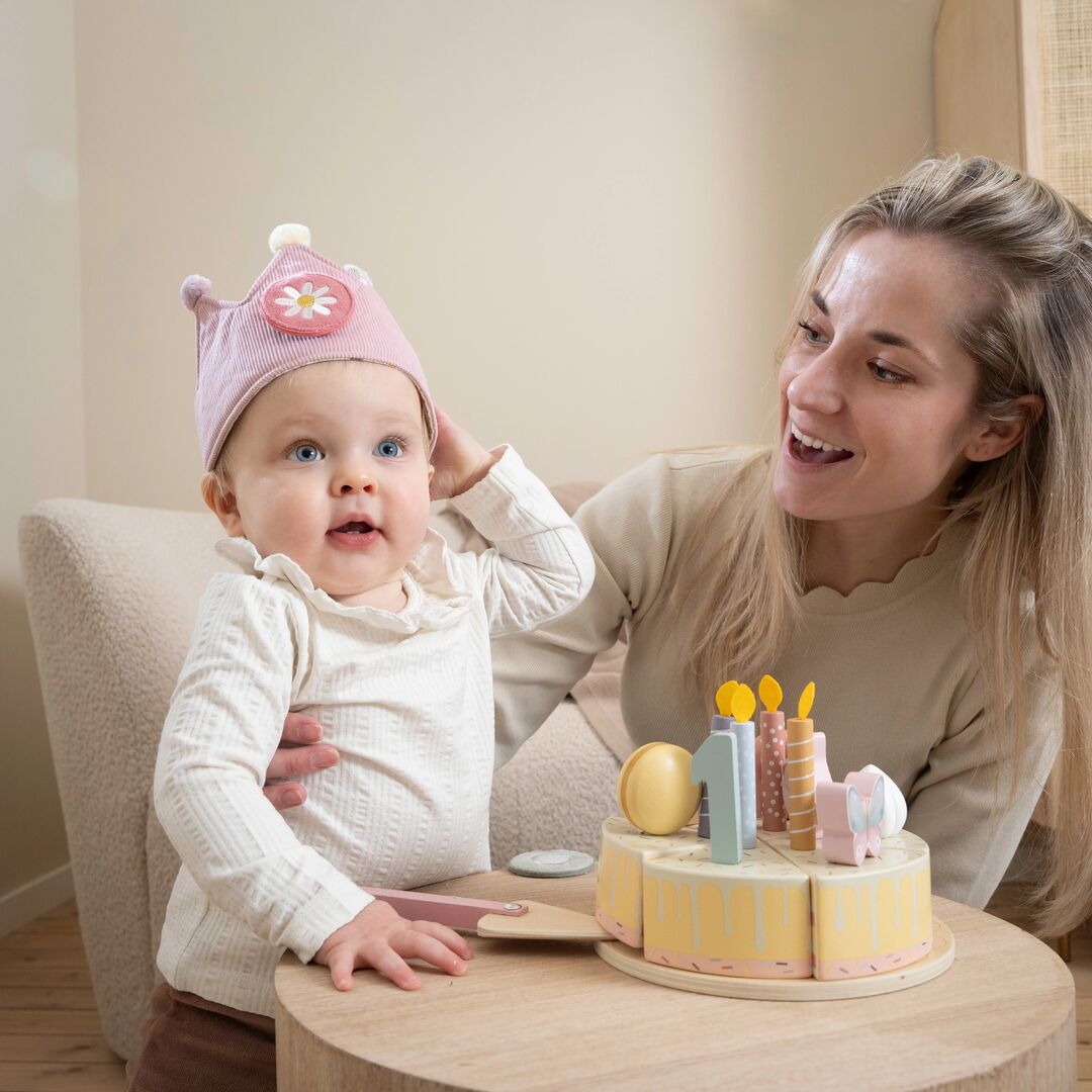 Geburtstagskrone mit Zahlen Rosa