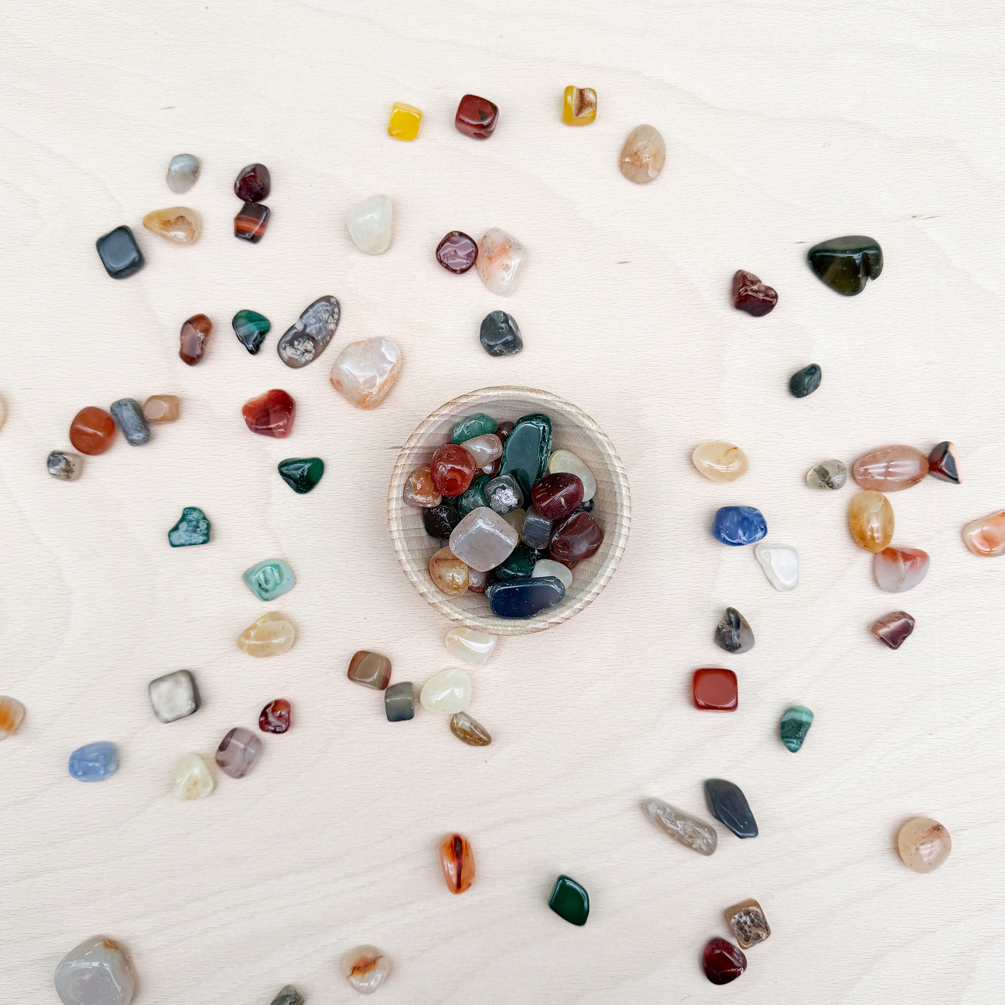 Halbedelsteine Kunterbunt 2-3 cm 1000g