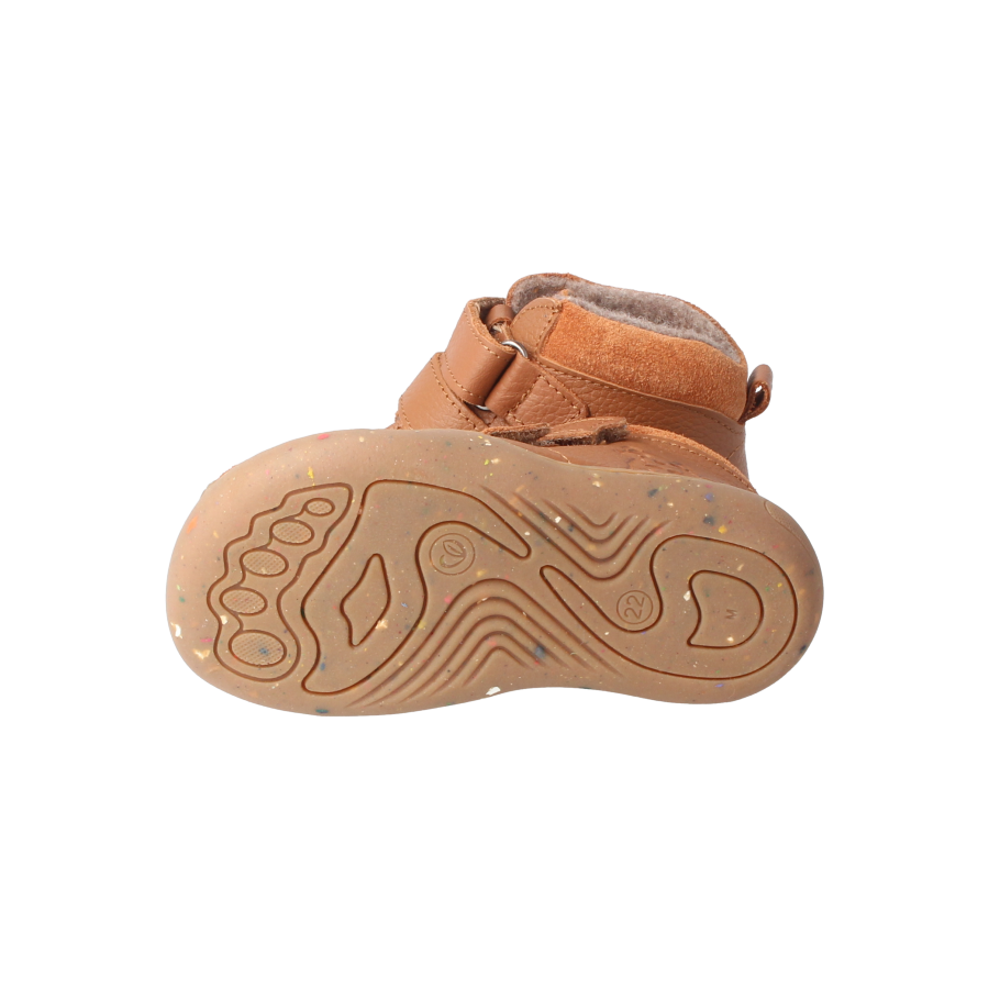 Barfußschuh waschbärSTYLE haselnuss Wolle
