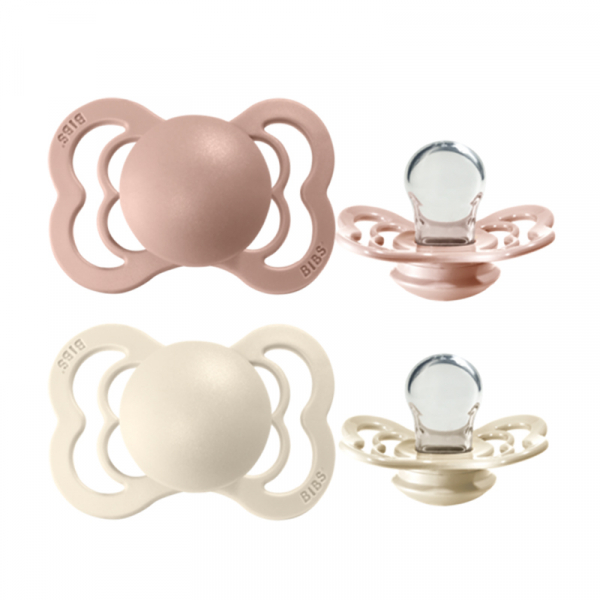 Schnuller Set Supreme Blush and Ivory