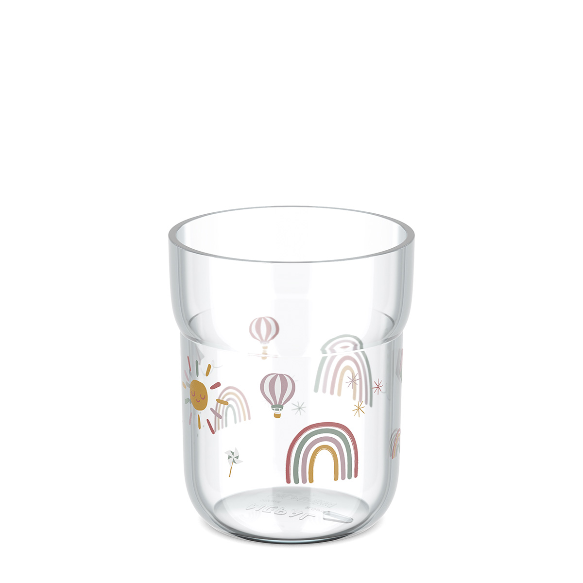 Kinder-Trinkglas Mio 250ml Sunshine & Rainbow | Beige
