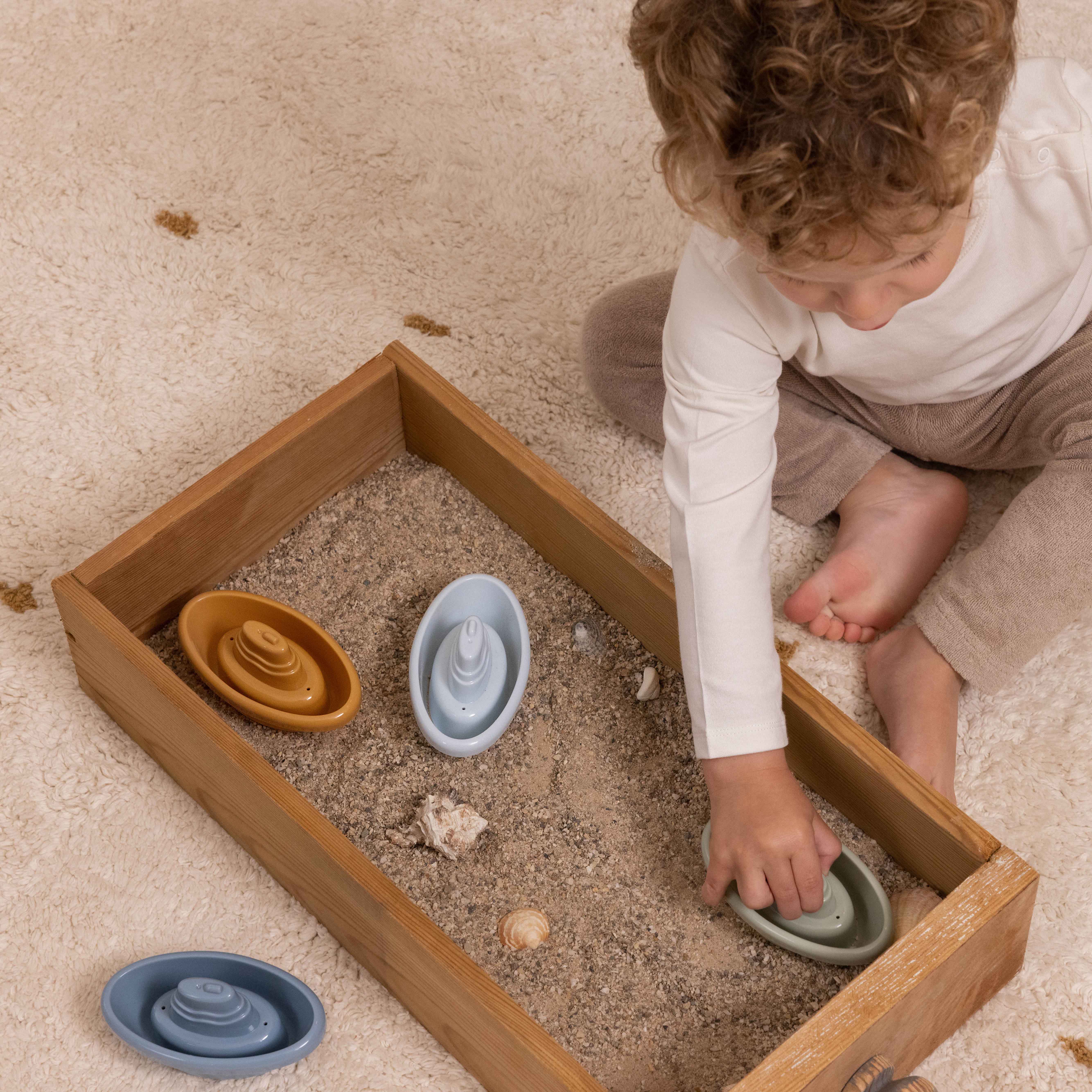 Stapelbare Badeboote Blau Stapelbare Badeboote Blau