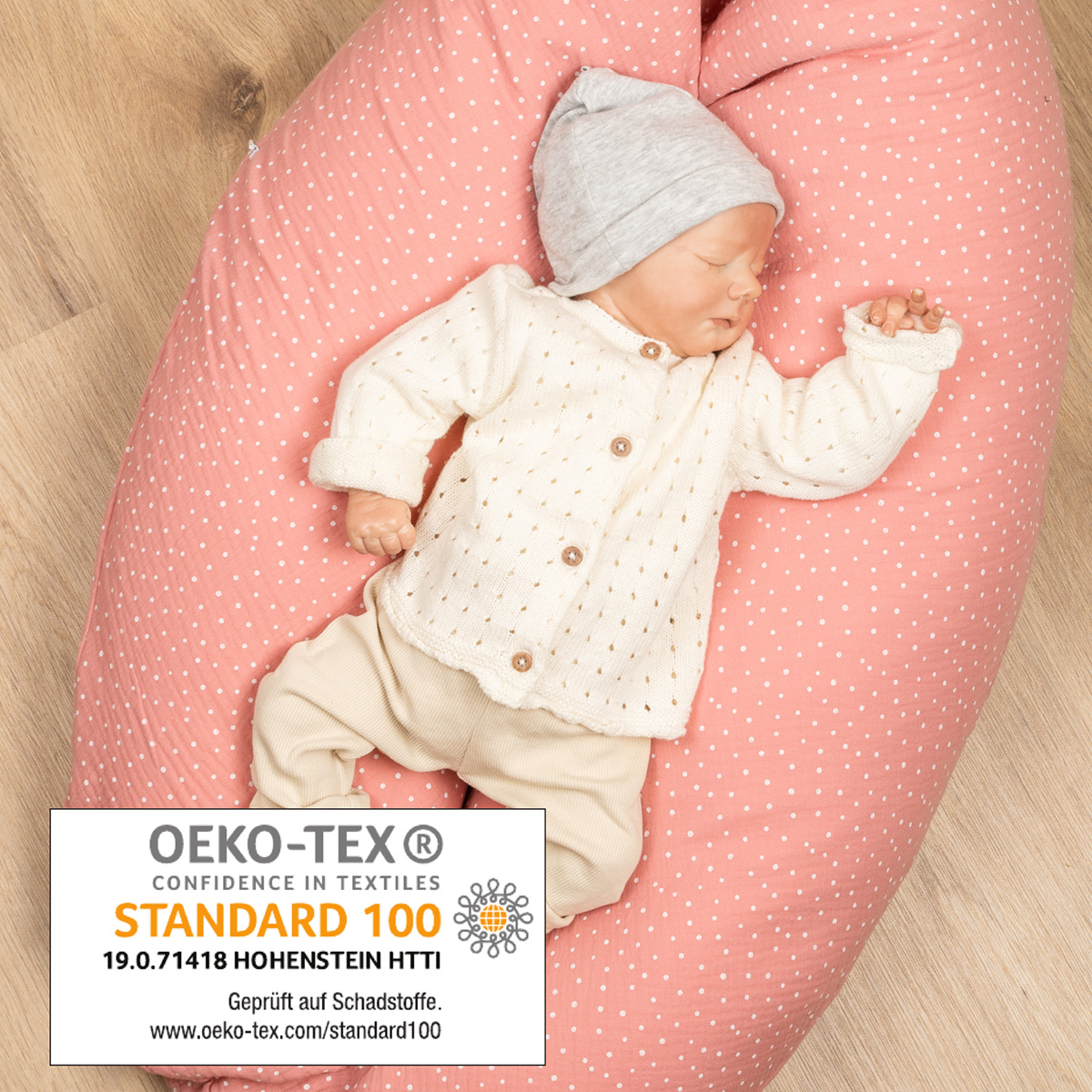 Stillkissenbezug Musselin Rosa Stillkissenbezug Musselin Rosa