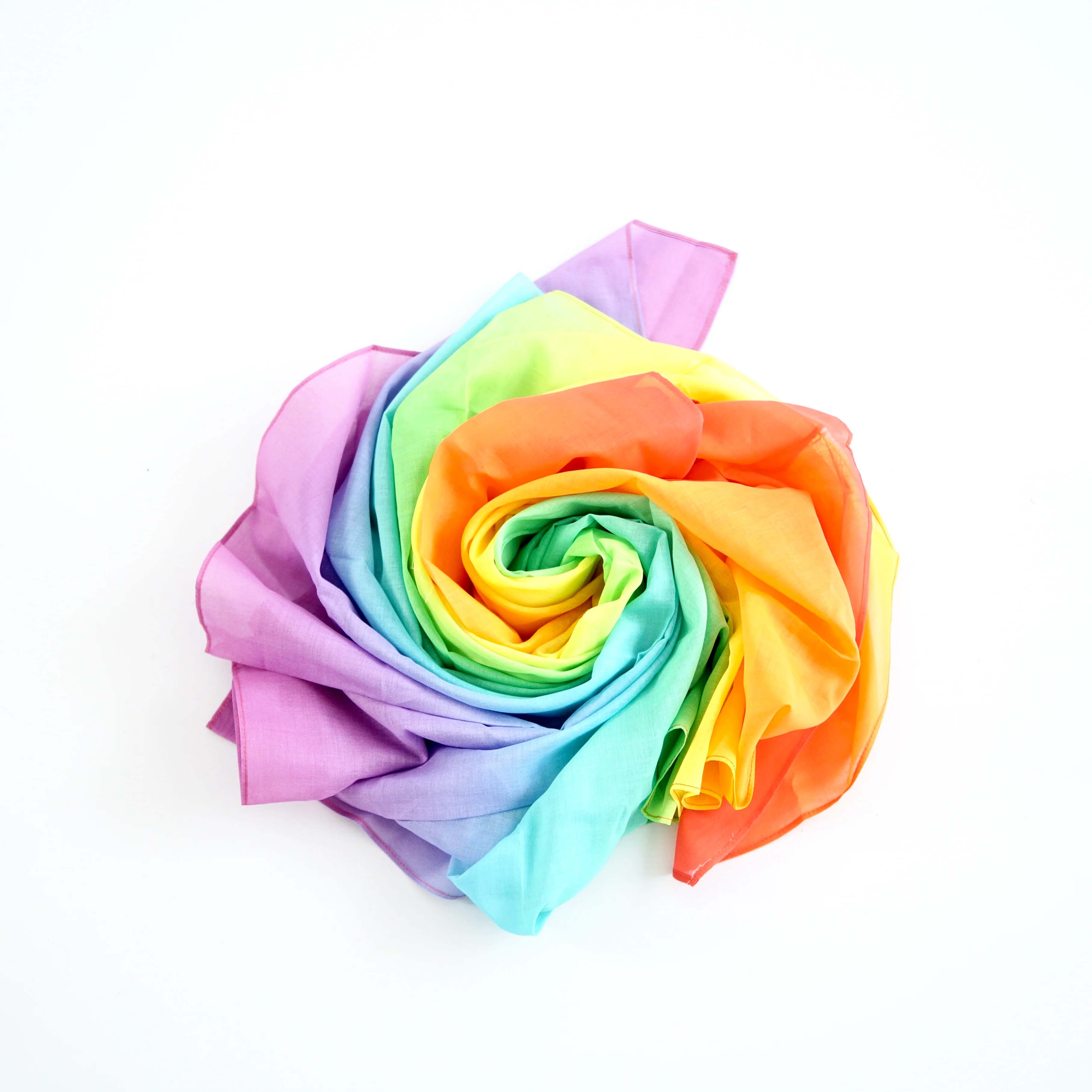 Spieltuch Rainbow Pastell 120 x 120 cm