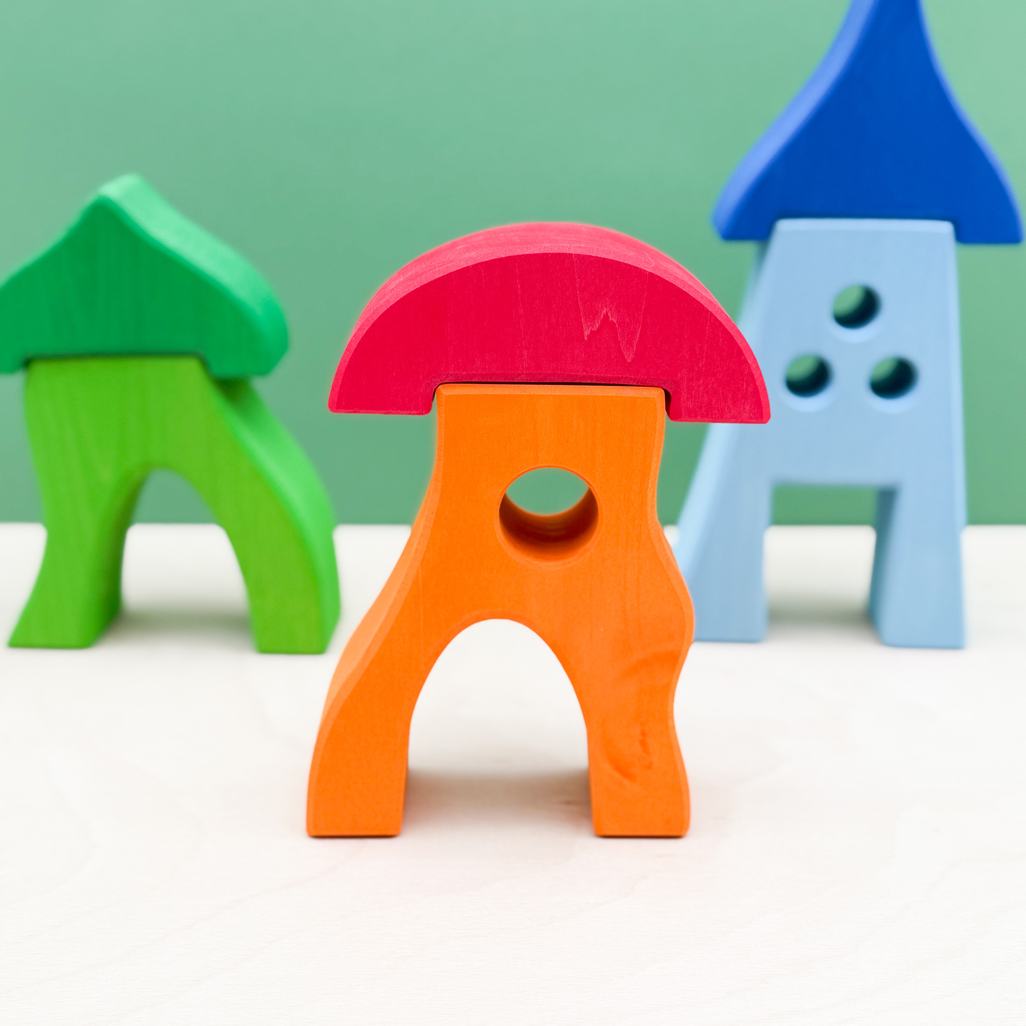 Buntes Zwergenhaus Orange