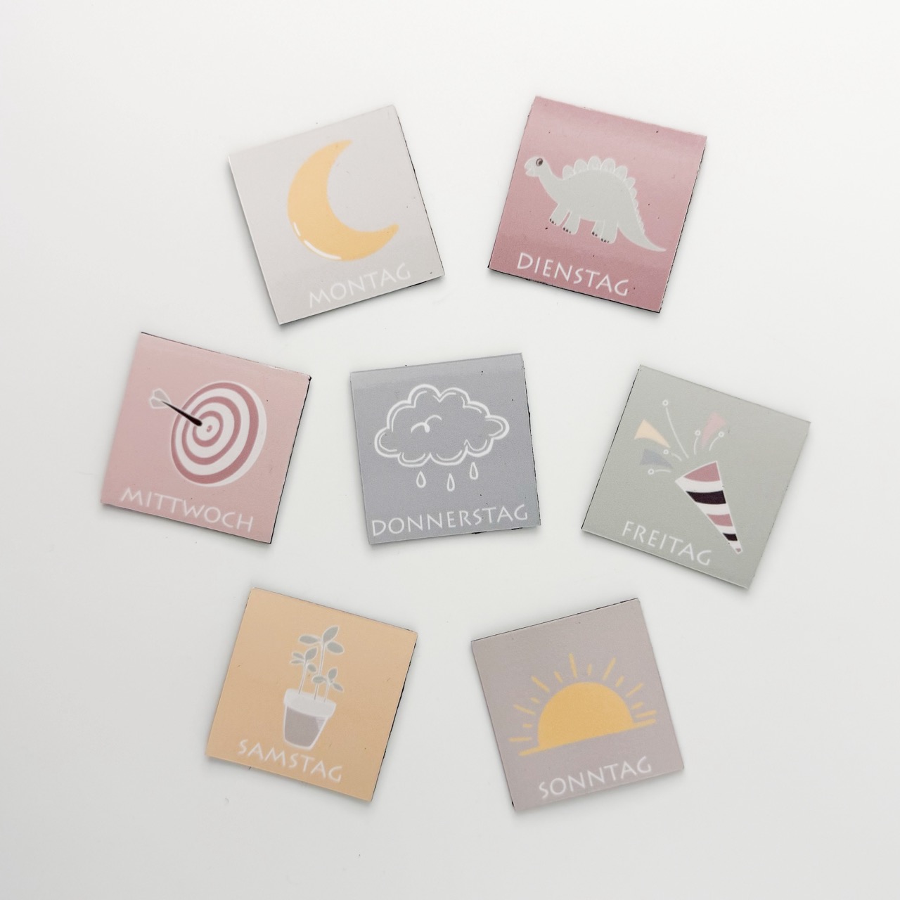 Magnet Set Wochentage