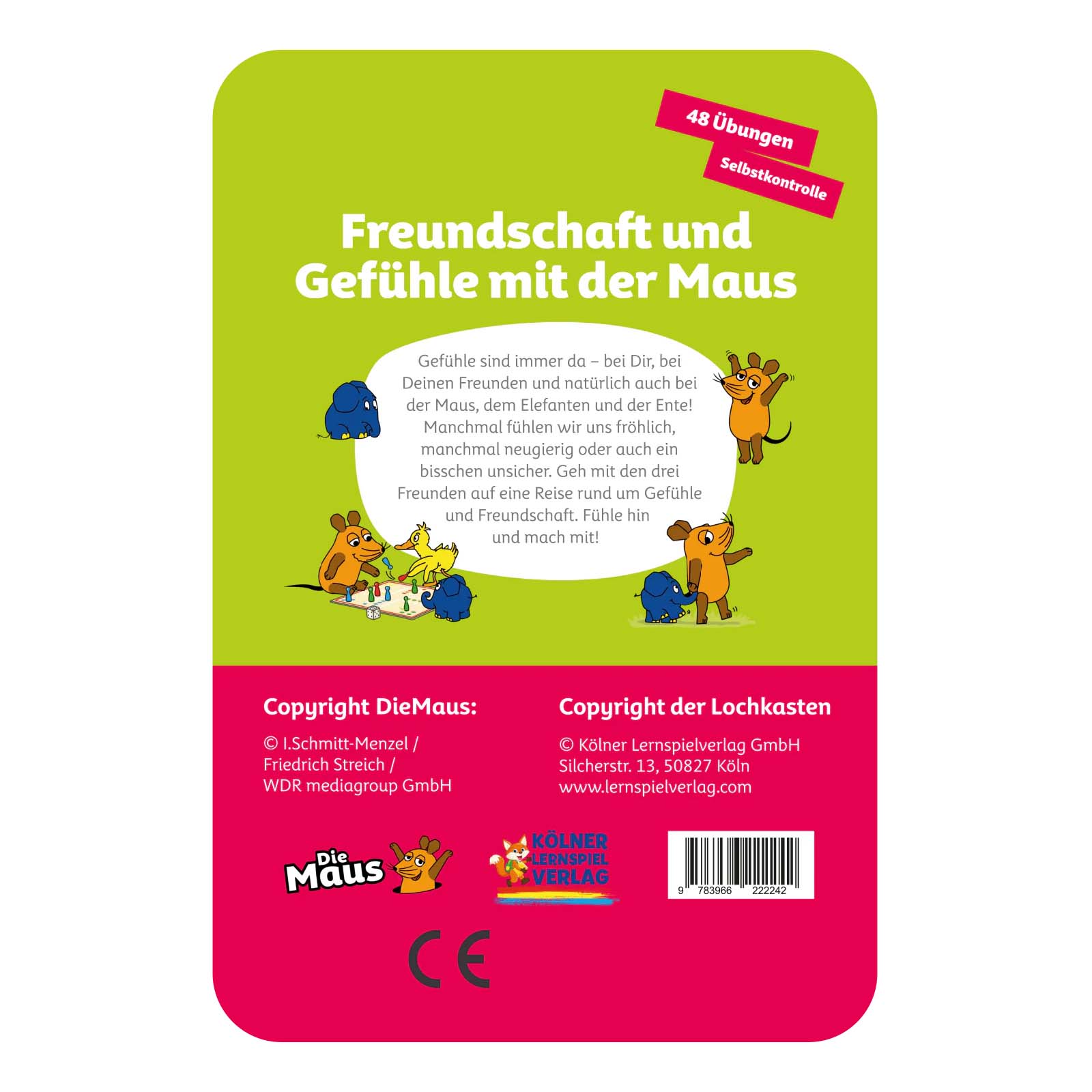 Lochkasten Kartensatz Freundschaft und Gefühle mit der Maus 5-6