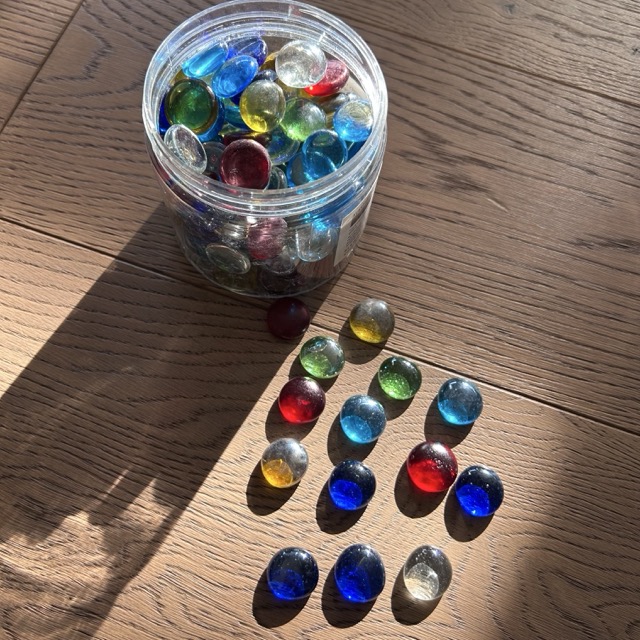 Glasnuggets transparent gemischt