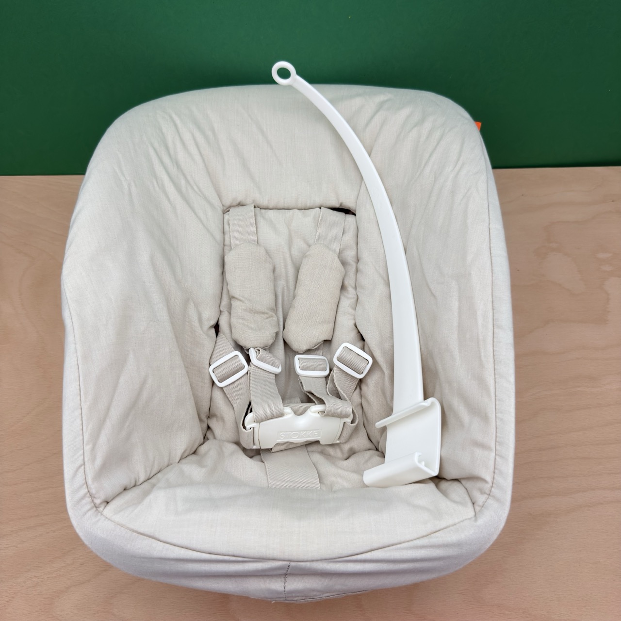 Newborn Set Beige akzeptabler Zustand mit Extrabezug blau