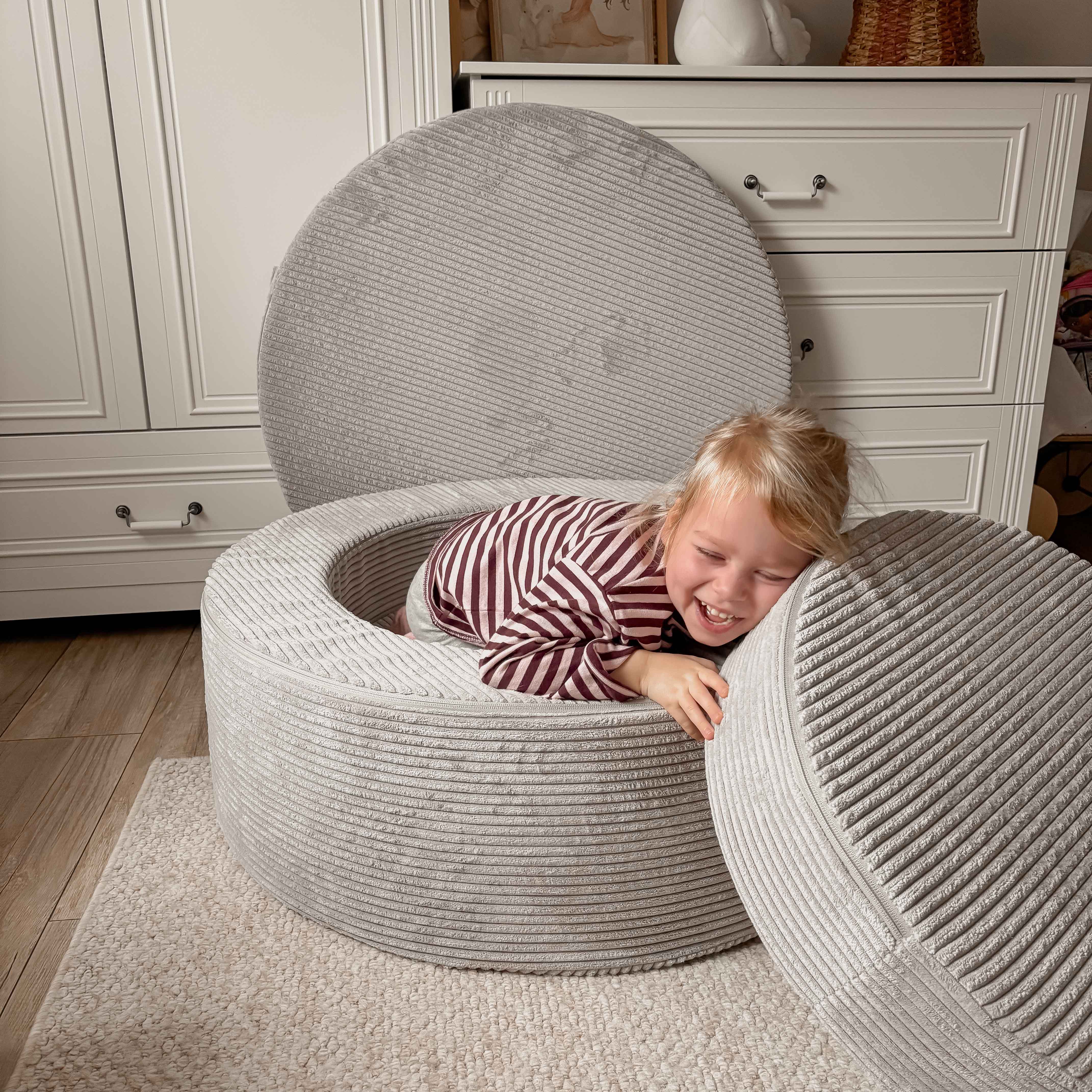 Donut Cord Koala Grau