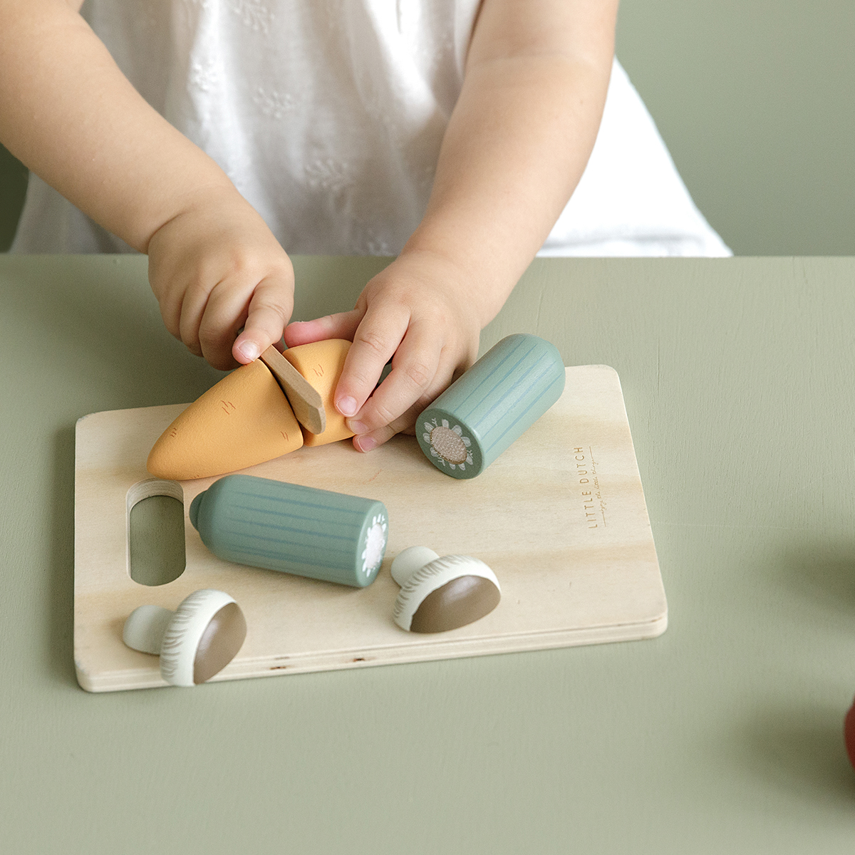 Gemüse zum Schneiden Holz Gemüse zum Schneiden Holz