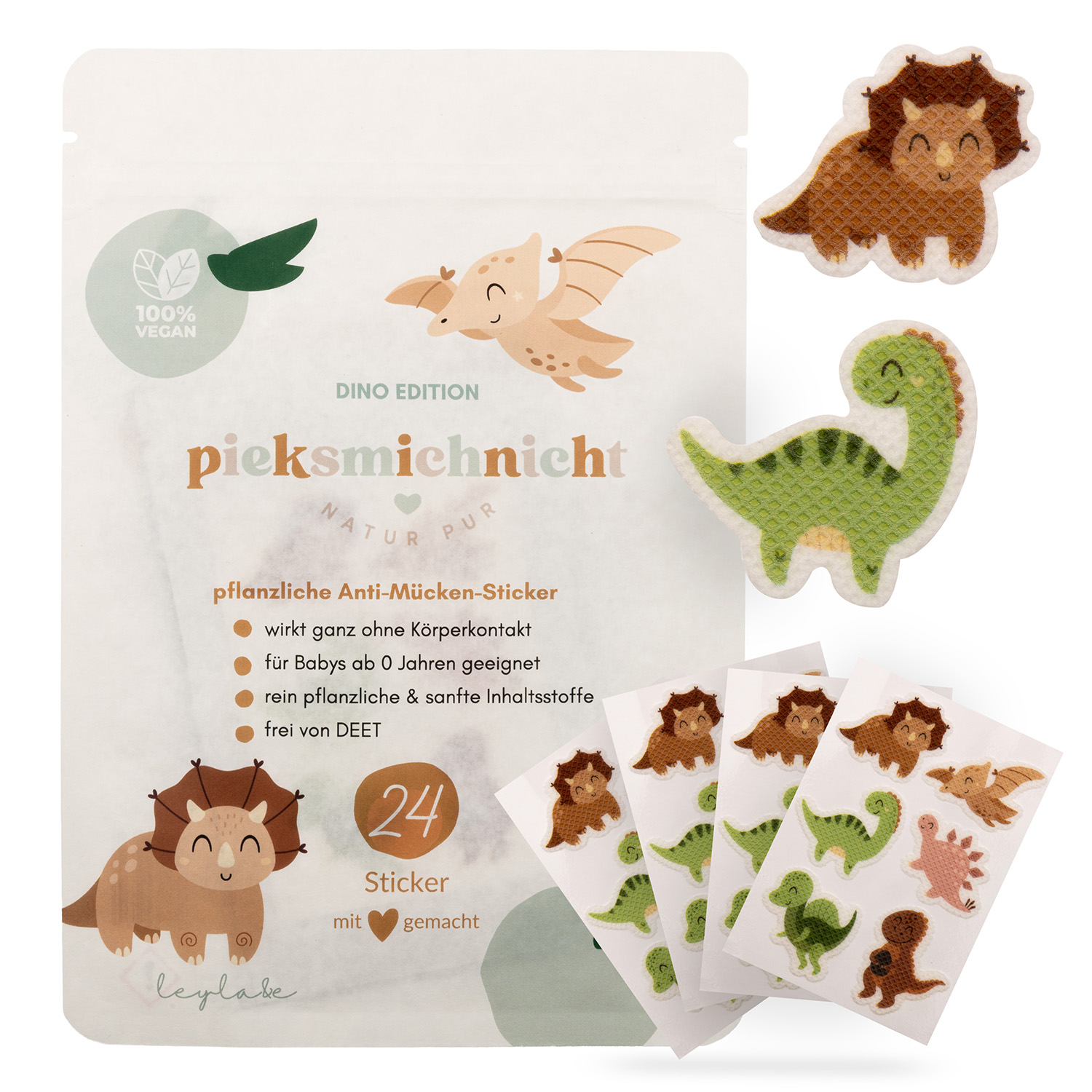 Mückensticker Dino
