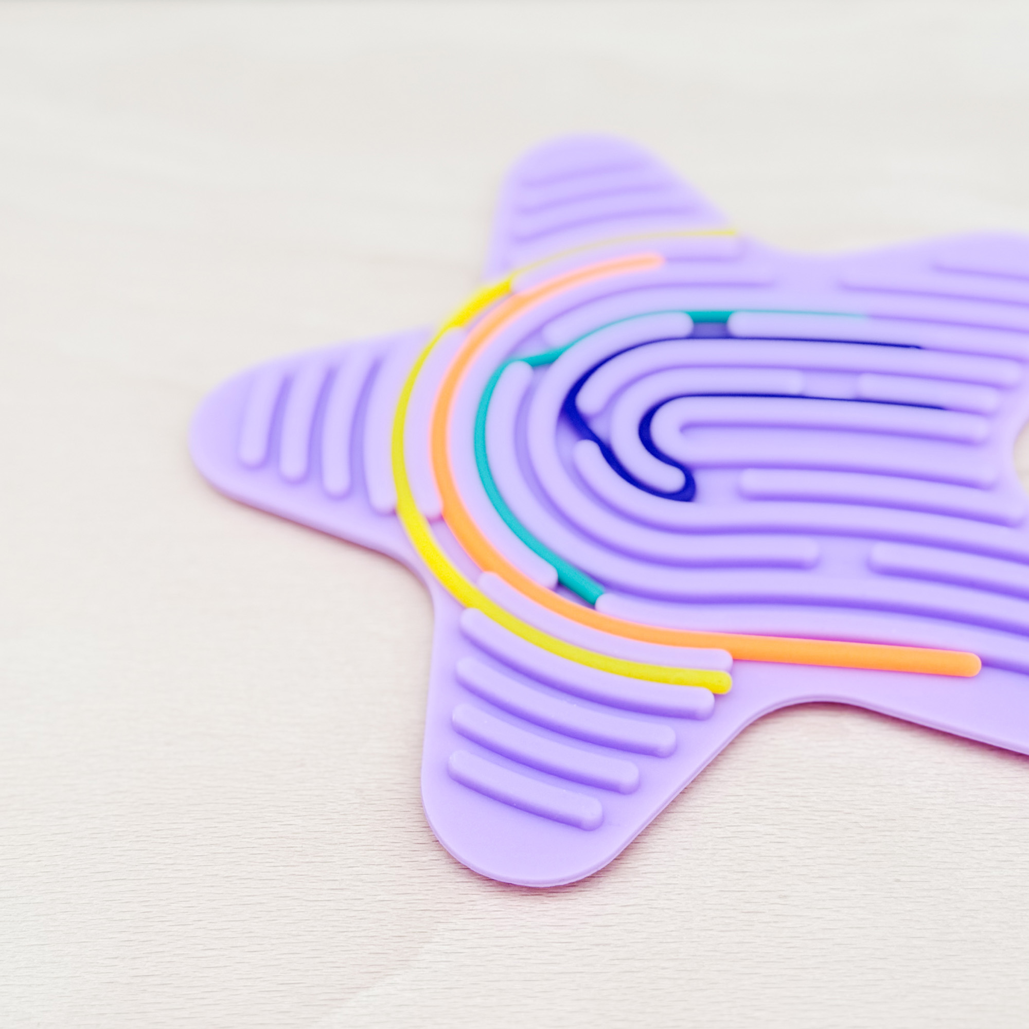 Motorik Stern mit Silikonschnüren