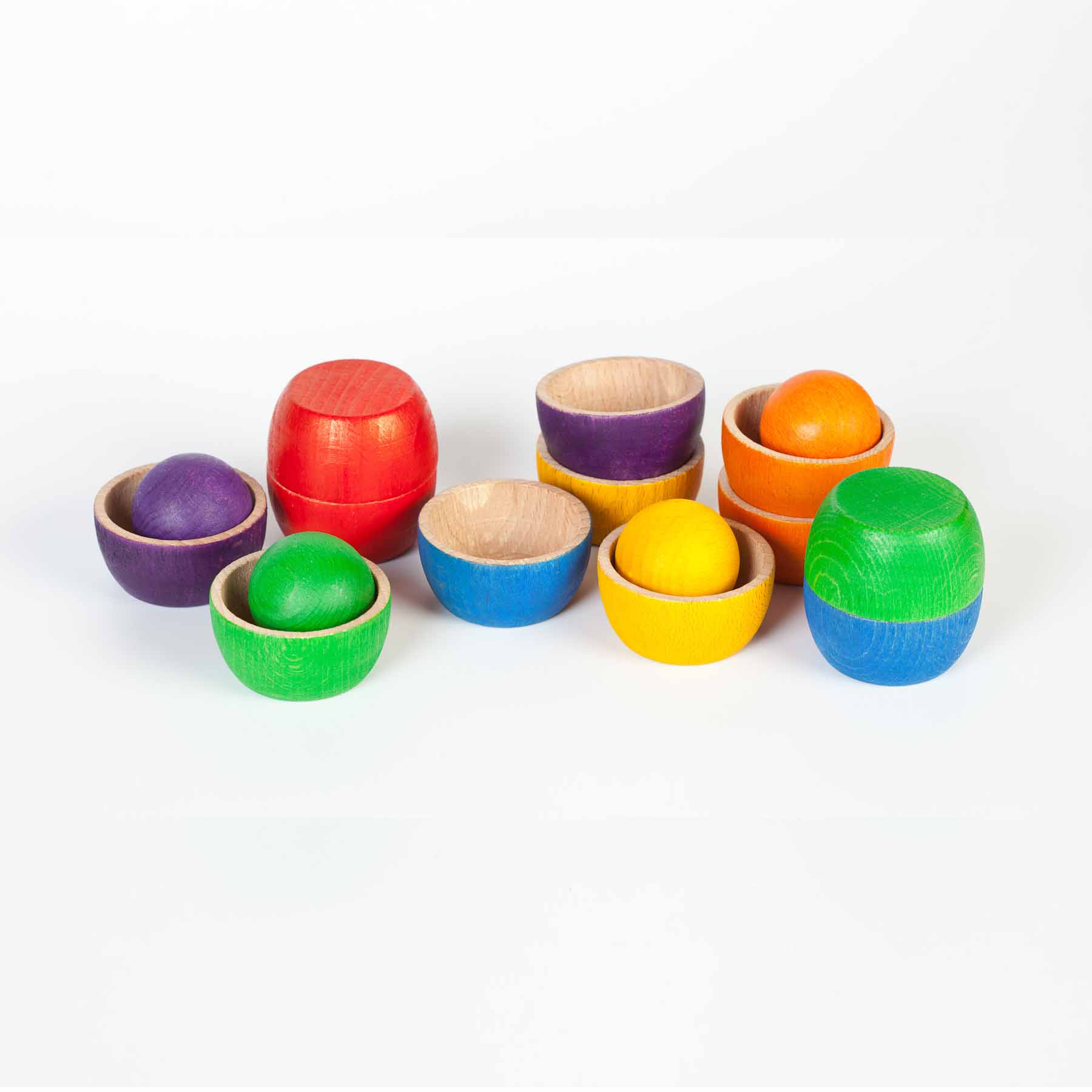 Holzspielzeug Set Bowls and Balls