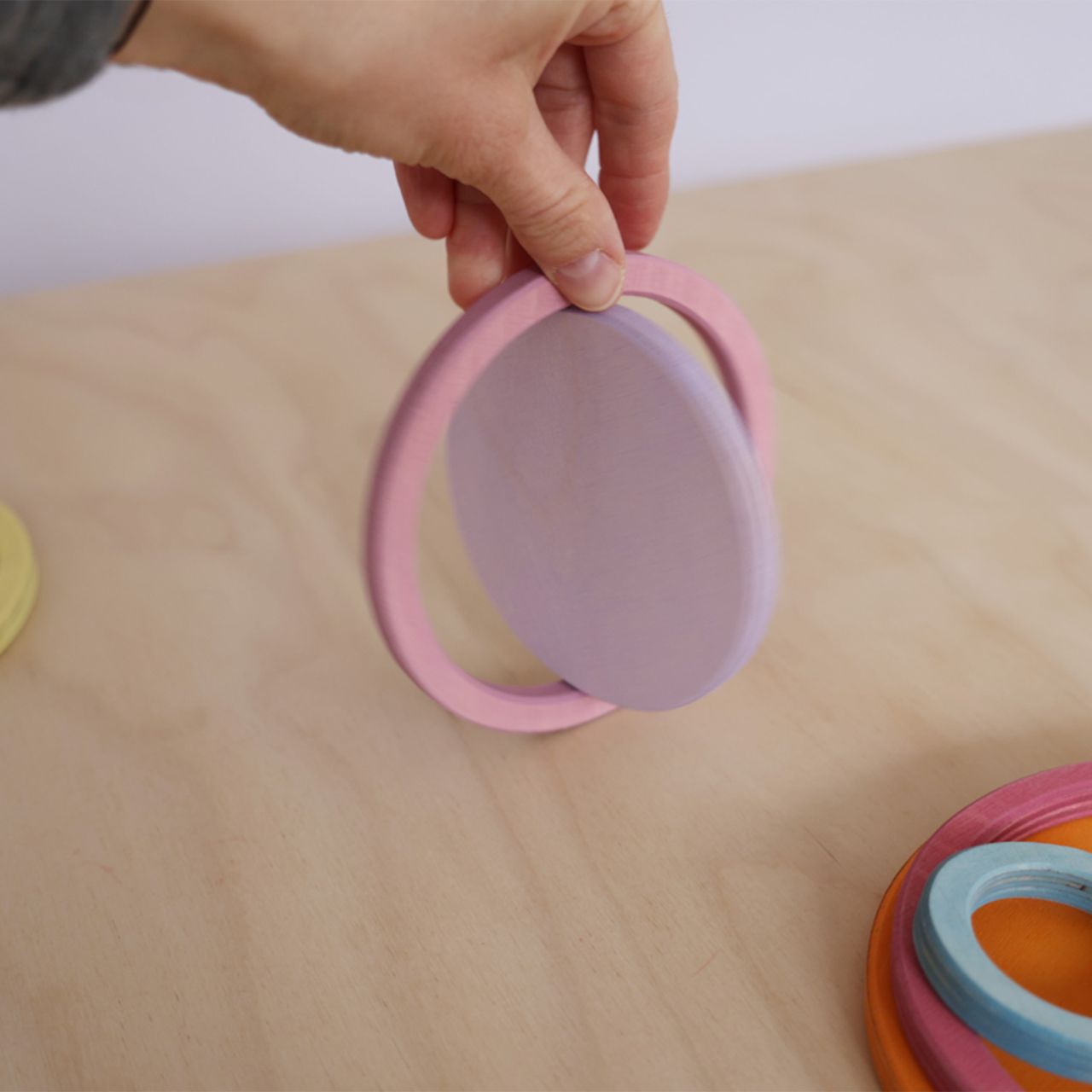 Konzentrische Kreise und Ringe Pastell