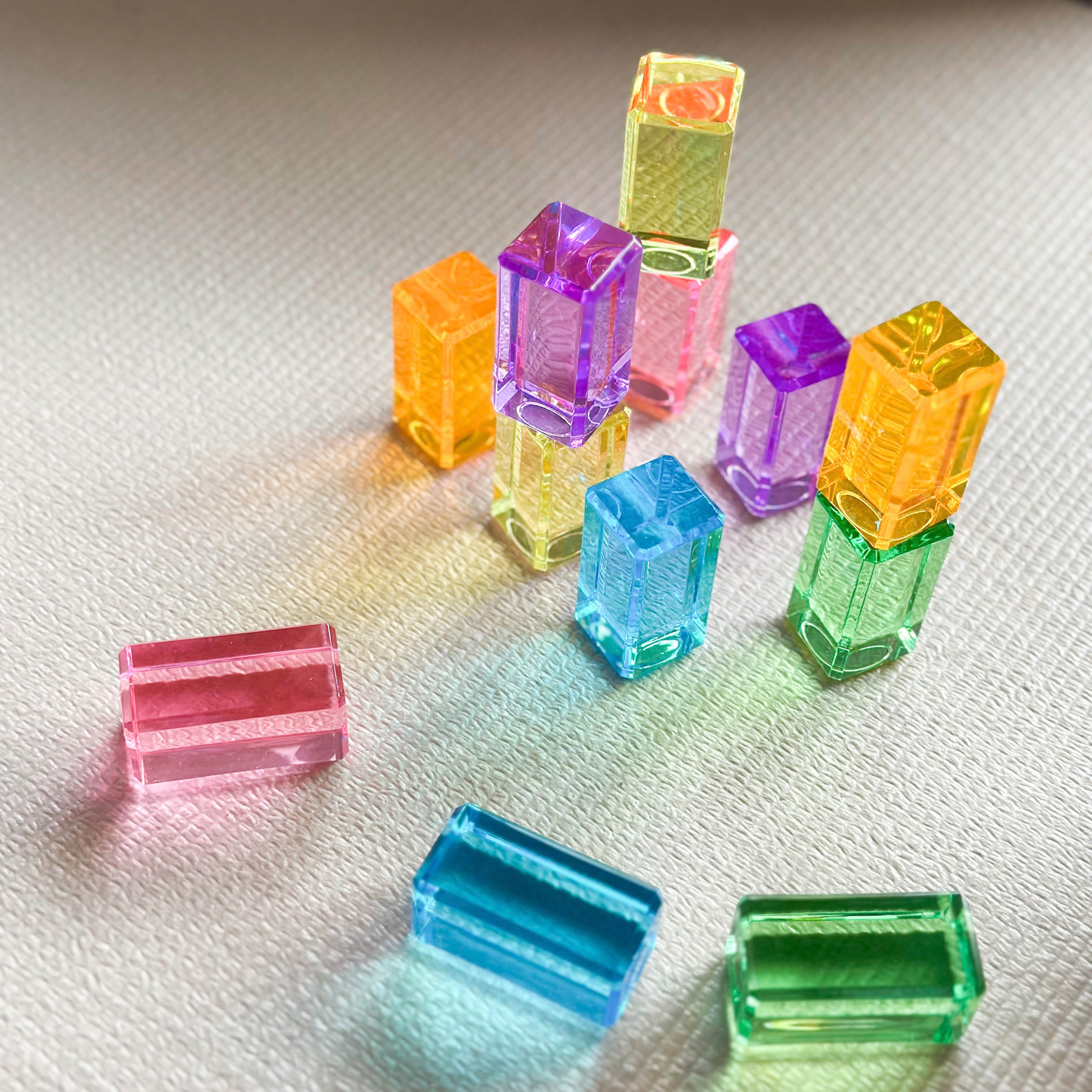 Lichtbauquader Pastell 12tlg. 