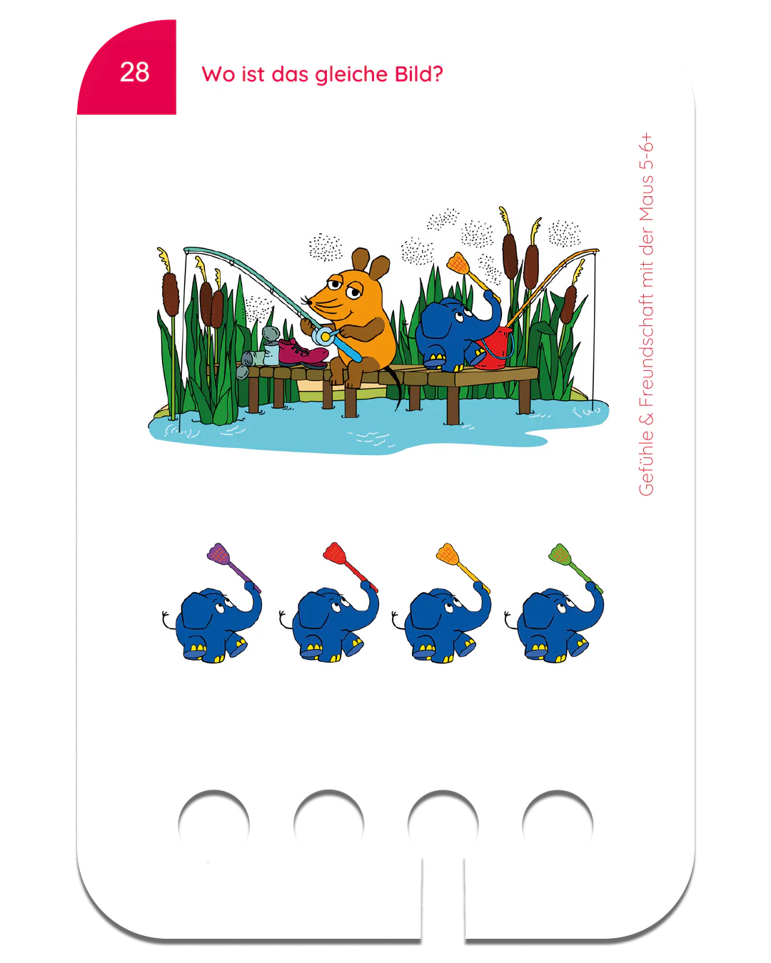 Lochkasten Kartensatz Freundschaft und Gefühle mit der Maus 5-6