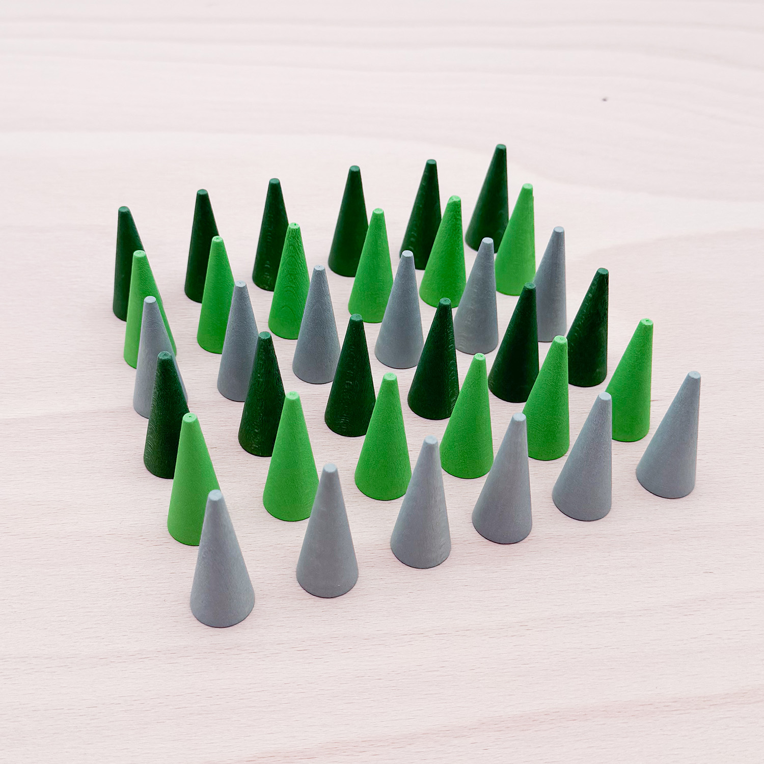 Mandala Set Green Cone