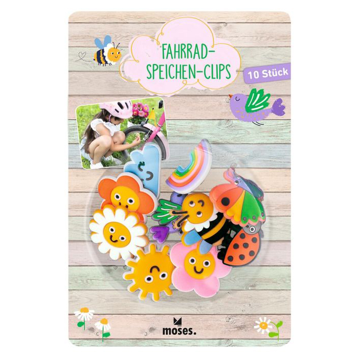 Fröhliche Fahrradspeichen-Clips