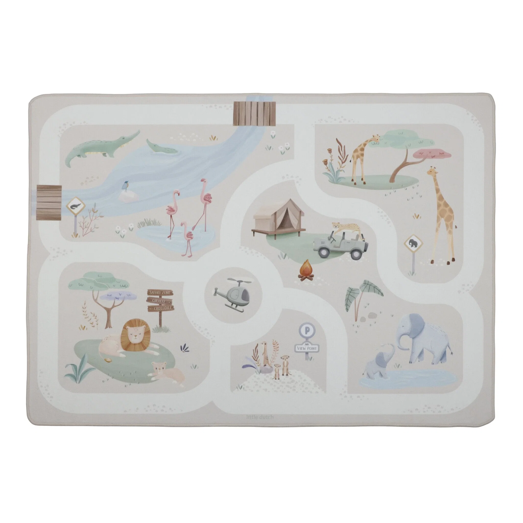 Auto Spielteppich Safari Friends