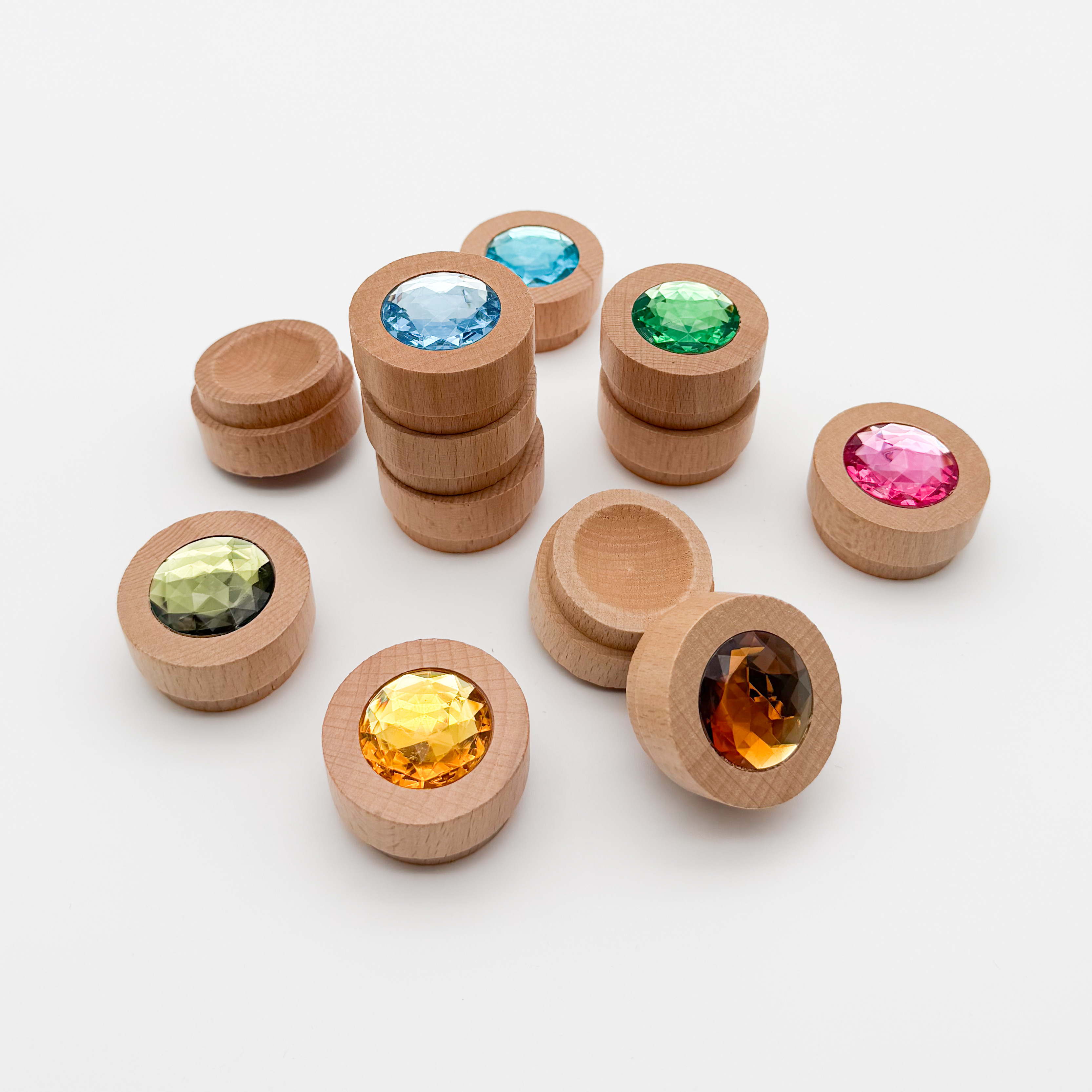 Holz Funkelstein Einzelstück