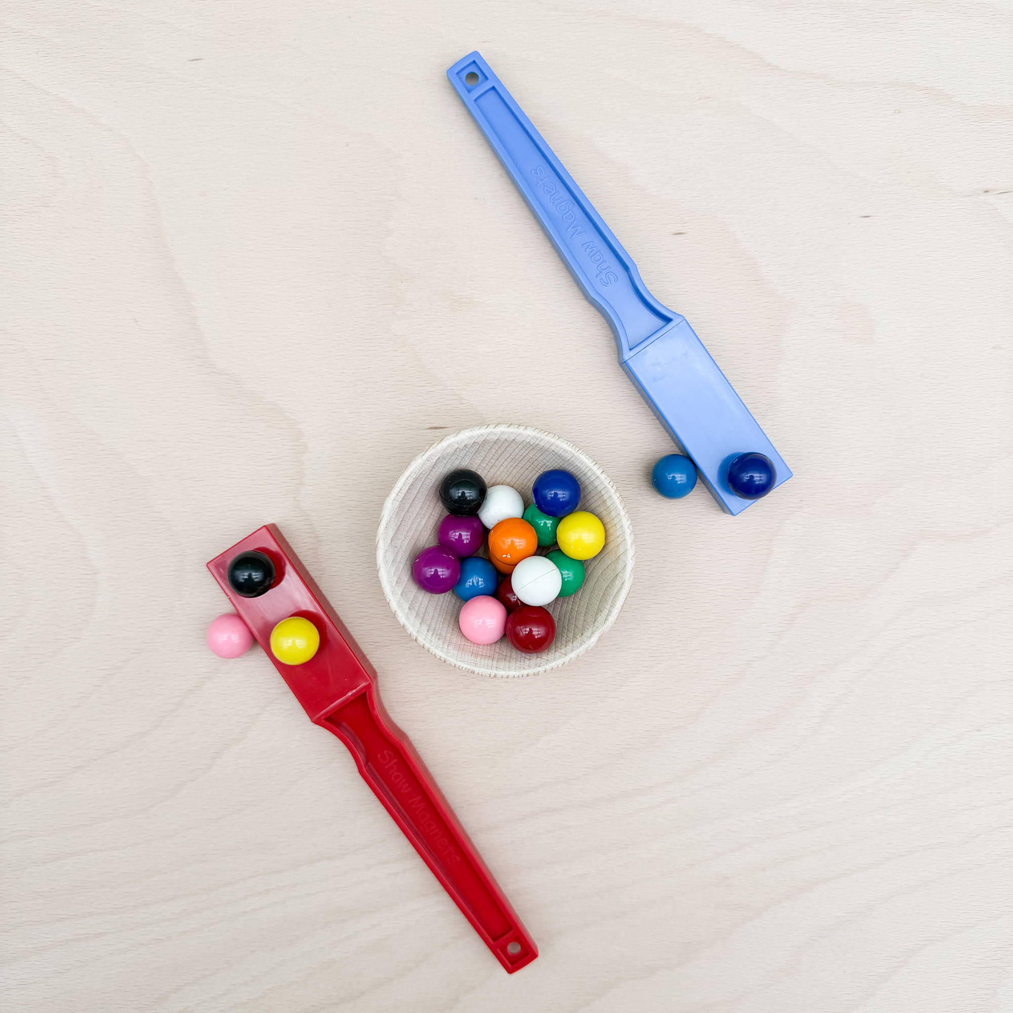 Magnetstab Set mit 20 Murmeln