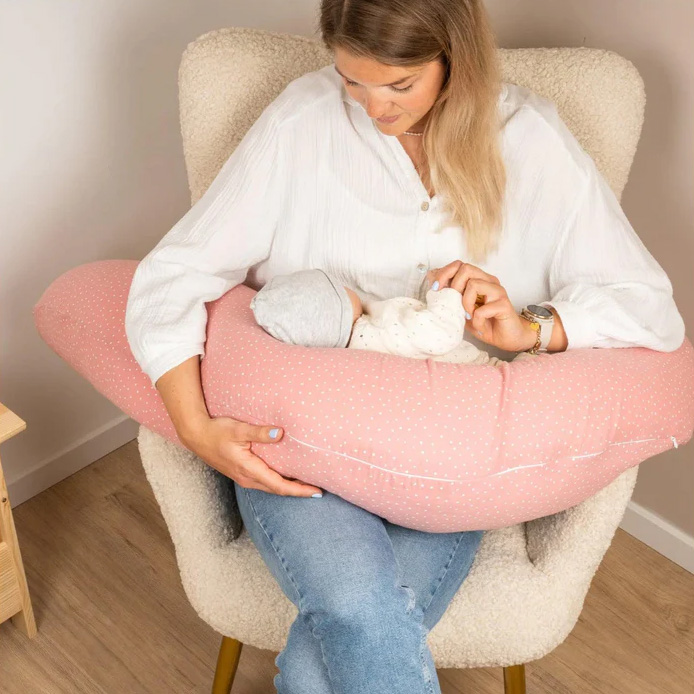 Stillkissenbezug Musselin Rosa Stillkissenbezug Musselin Rosa