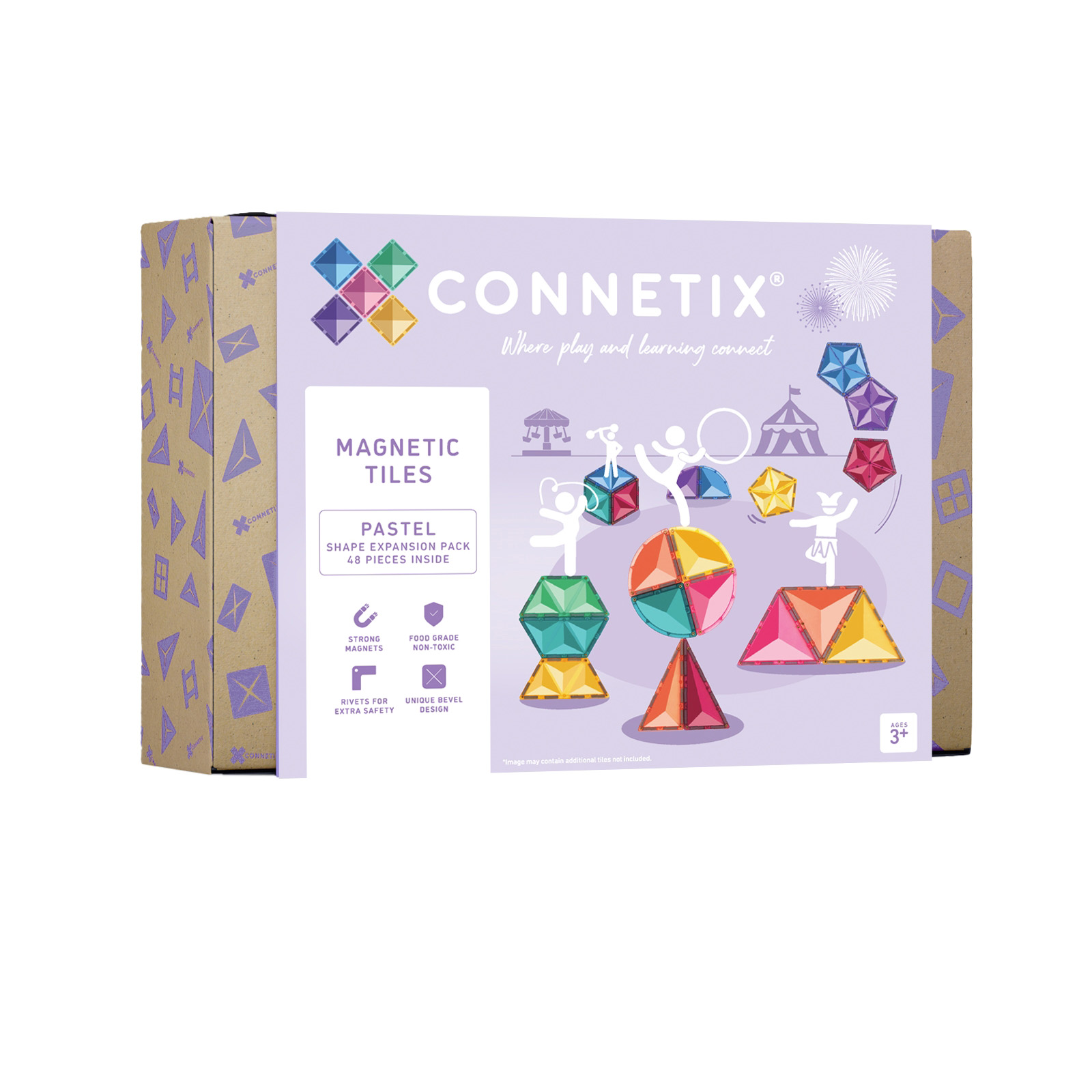 Magnetbausteine Pastel Shape Expansion Pack 48tlg.