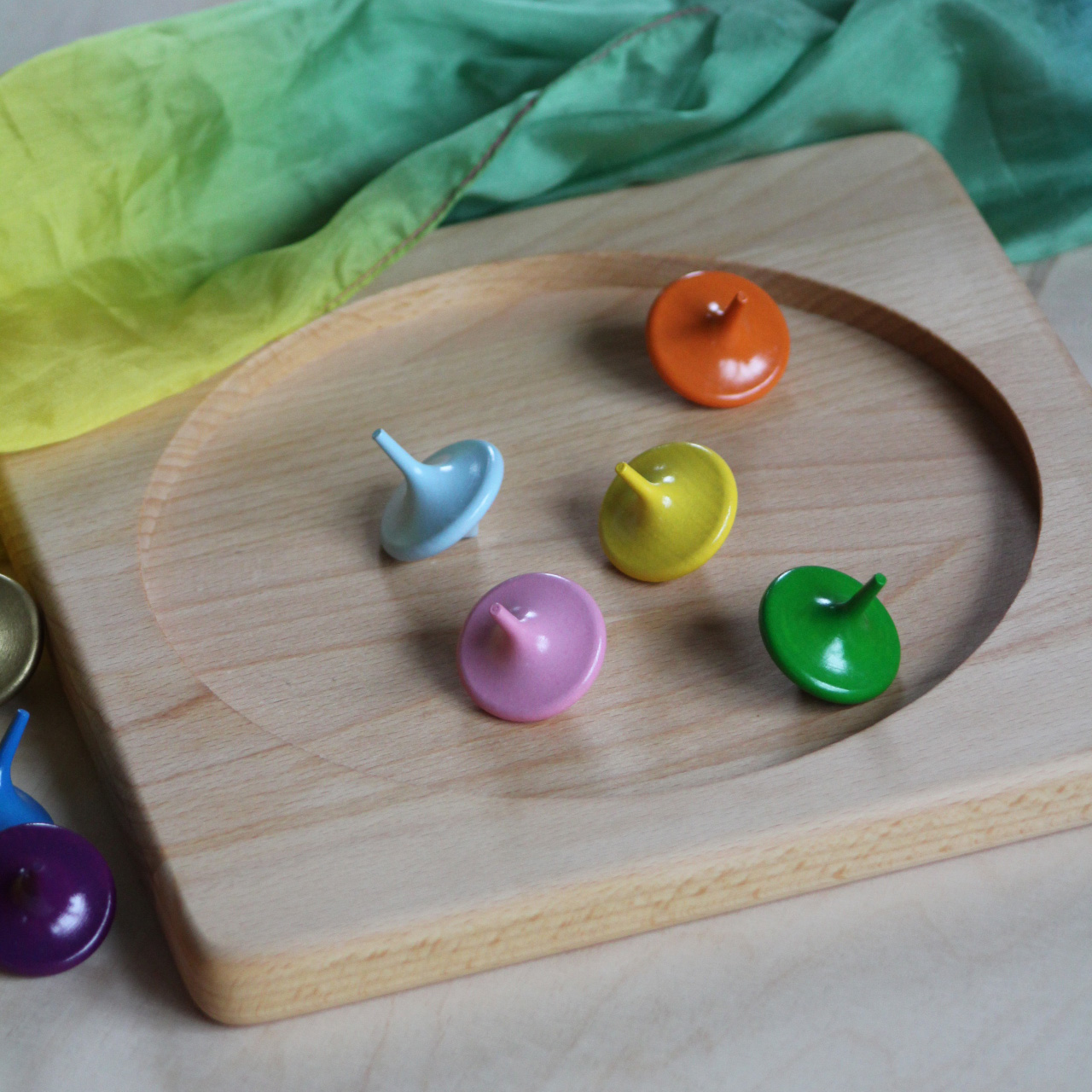 Kreiselbrett und Kreisel