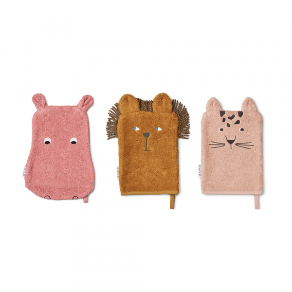 Waschlappen Set Sylvester Safari Dusty Raspberry Multi Mix