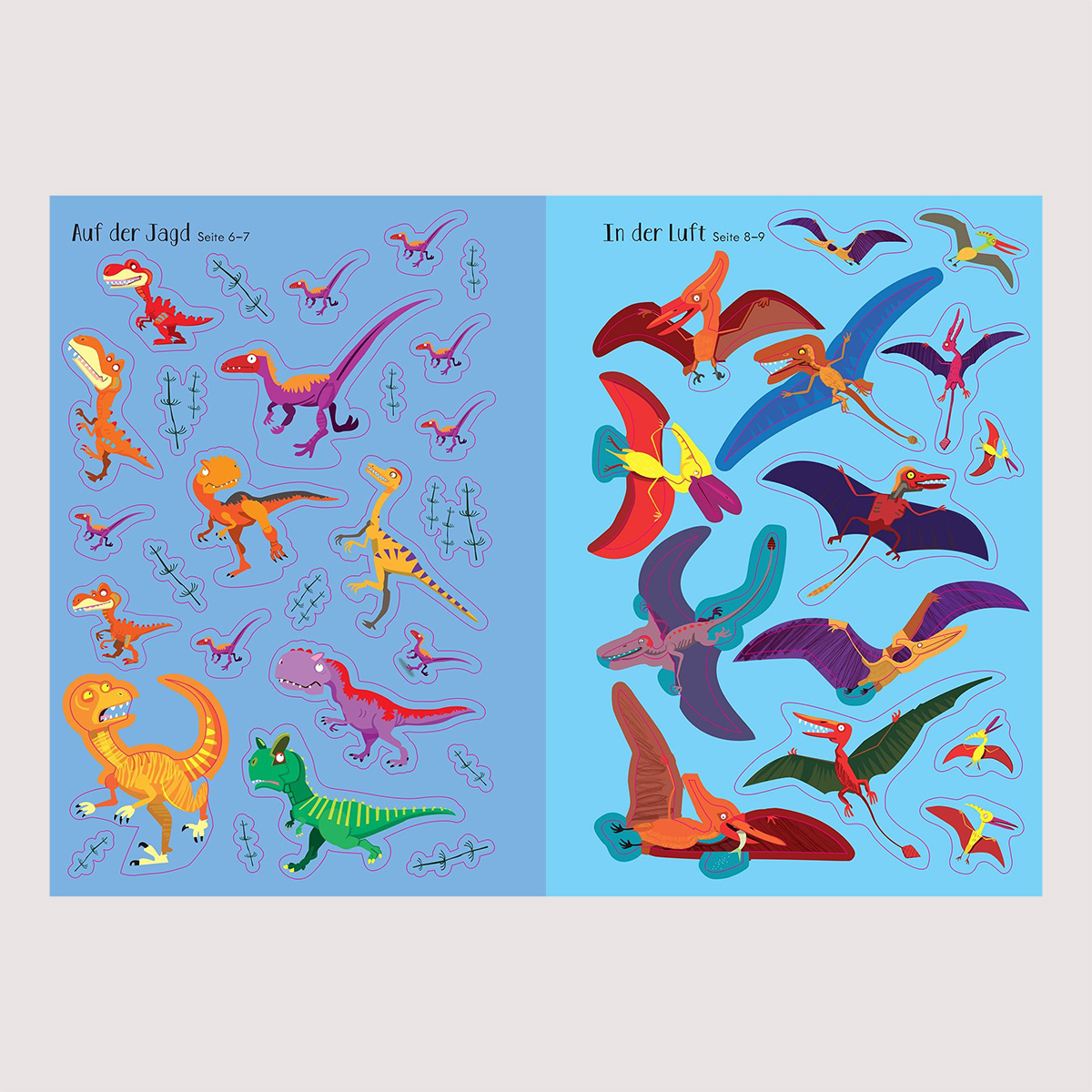 Mein Immer-wieder-Stickerbuch Dinosaurier