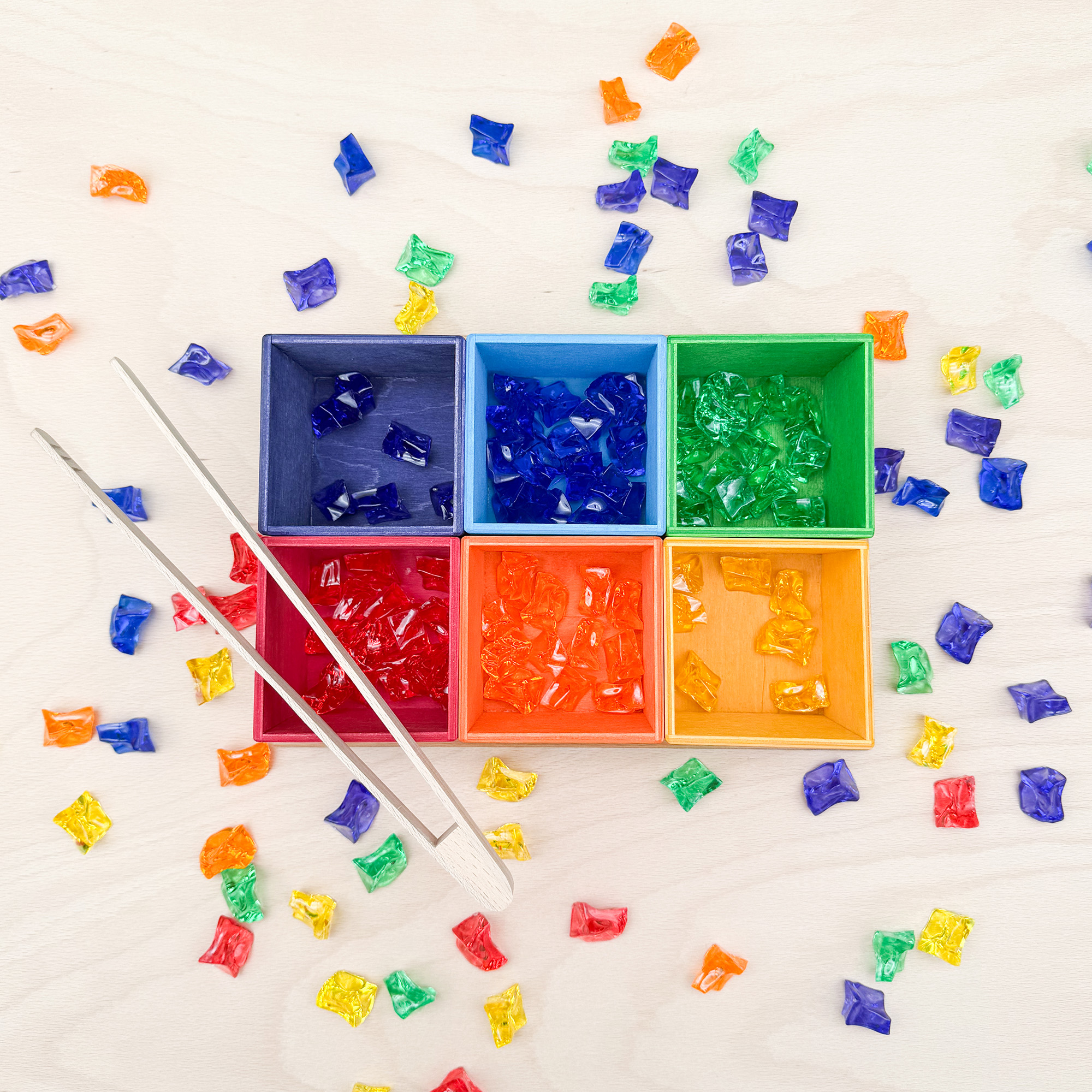 180 Legesteine Regenbogen