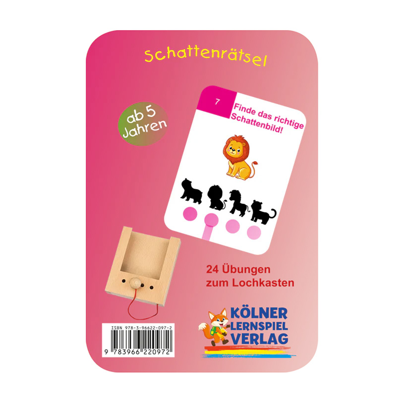 Lochkasten Kartensatz 5+ Schattenrätsel Lochkasten Kartensatz 5+ Schattenrätsel