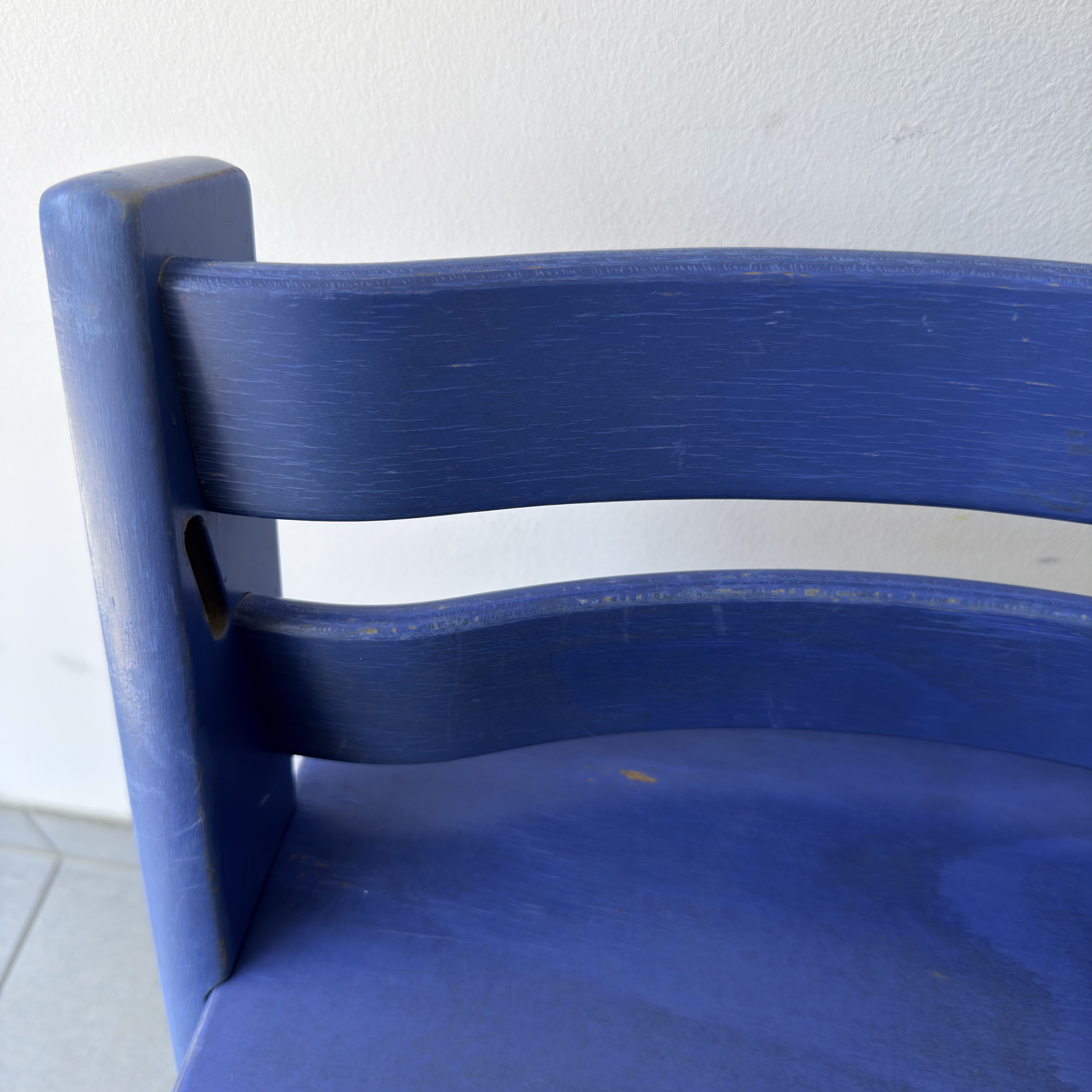 Hochstuhl Mittelblau