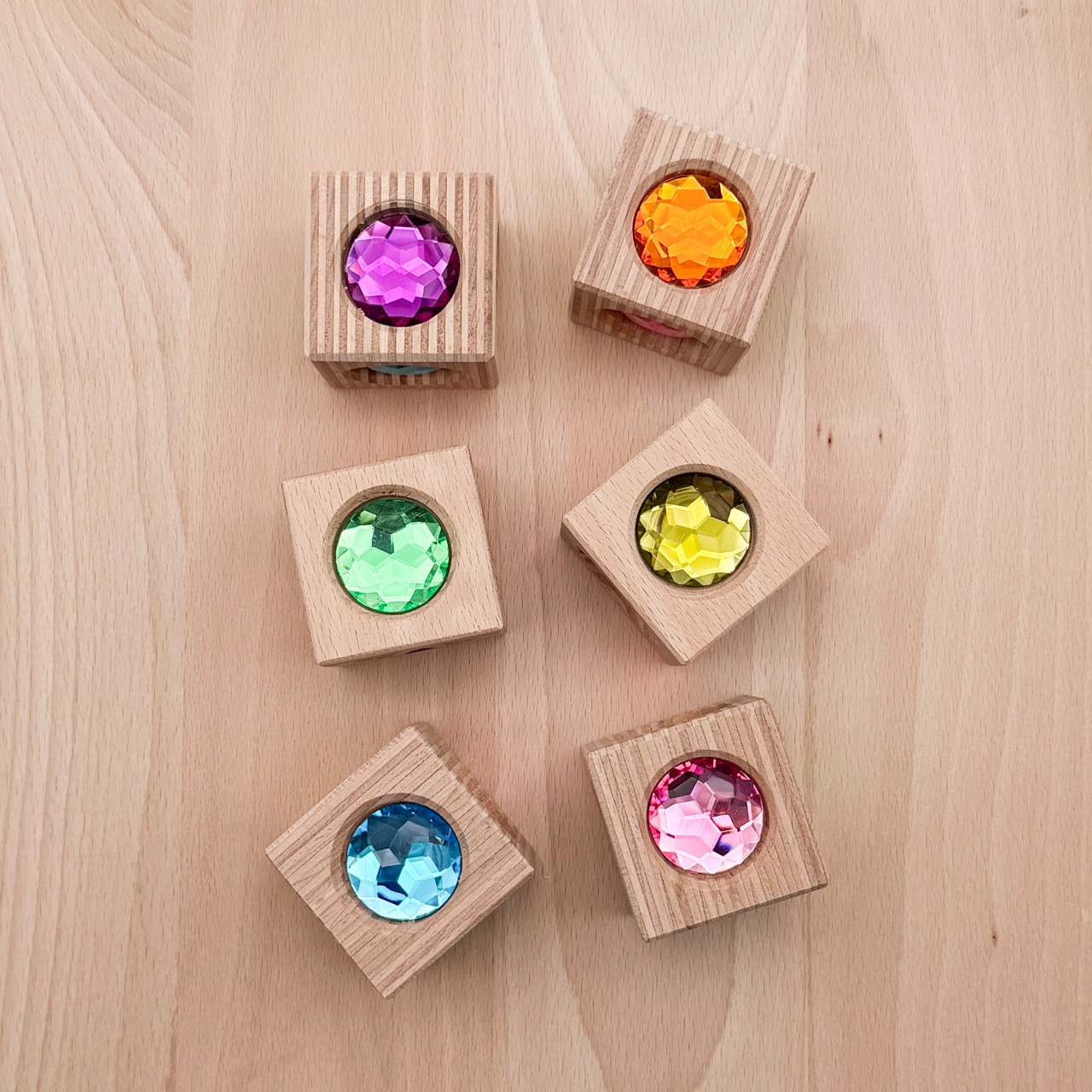 Edelbaustein Würfel Einzelstück 