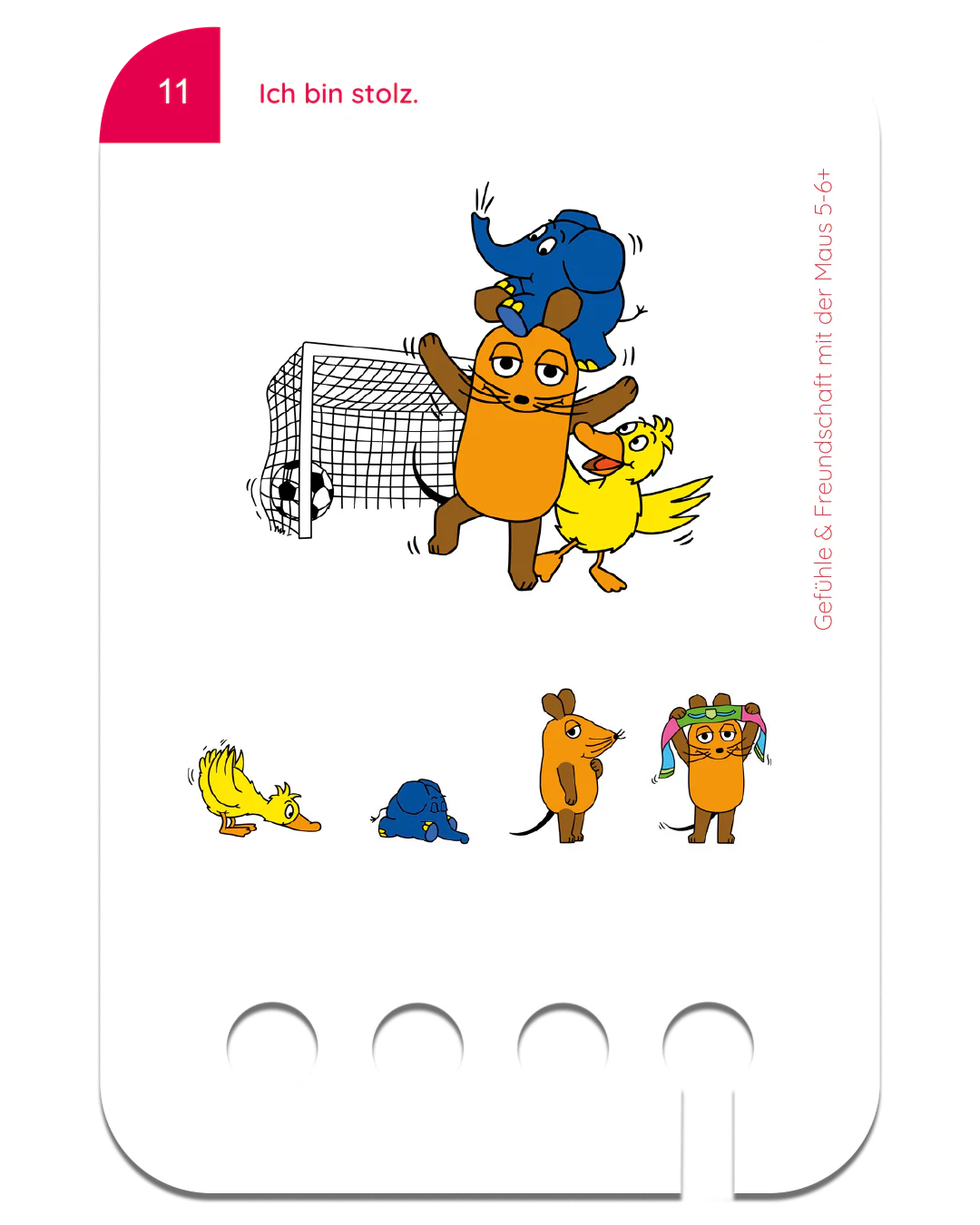 Lochkasten Kartensatz Freundschaft und Gefühle mit der Maus 5-6