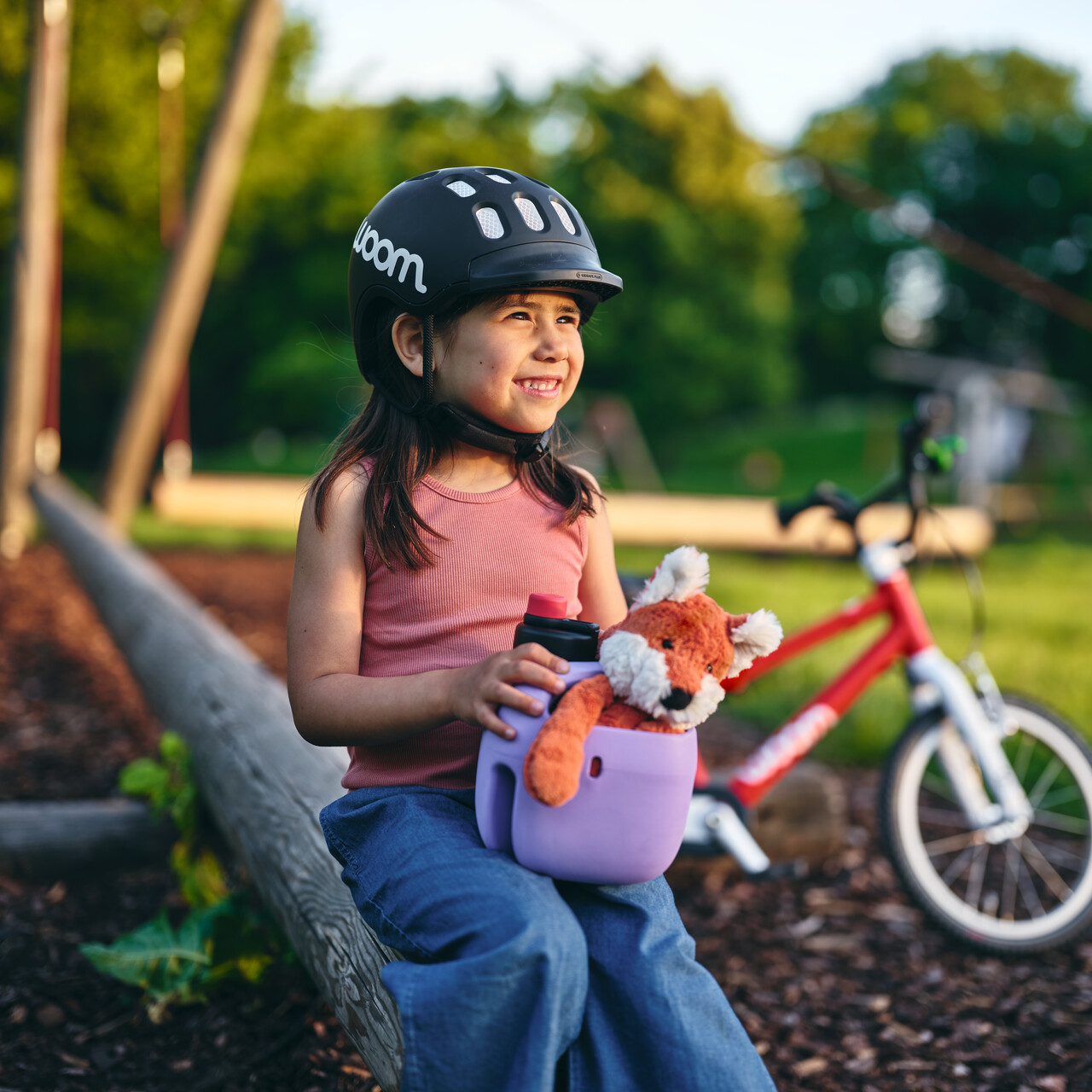 woom POP Fahrradkorb & Stifthalter Lila
