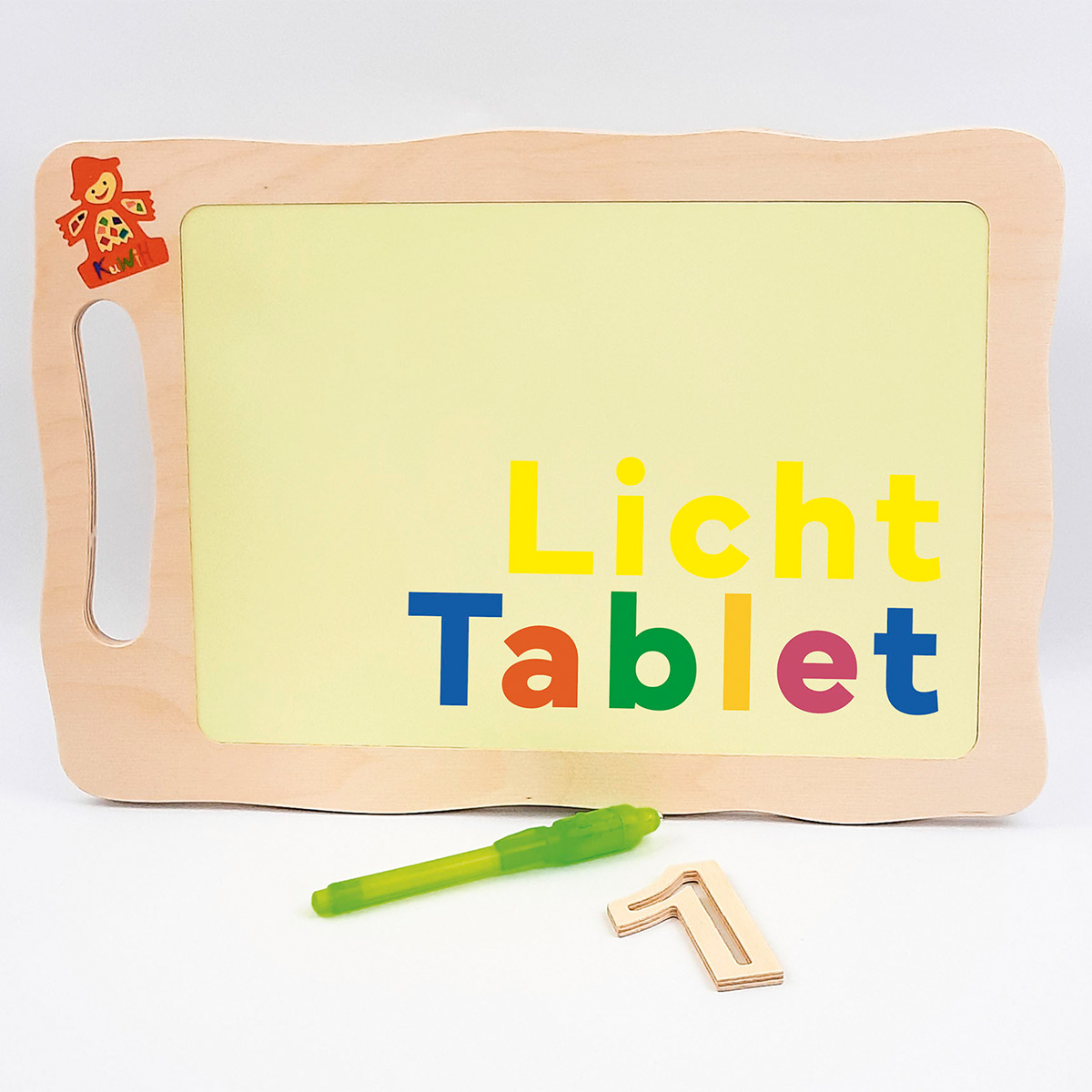 Holz-Licht Tablet mit Stift