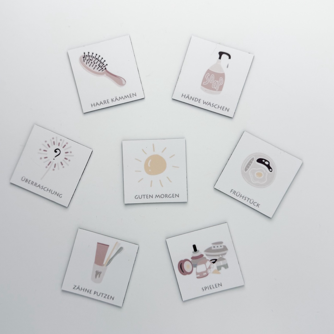 Magnet Set Tagesablauf