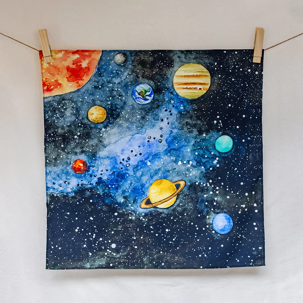 Spieltuch The Solar System 100 x 100 cm