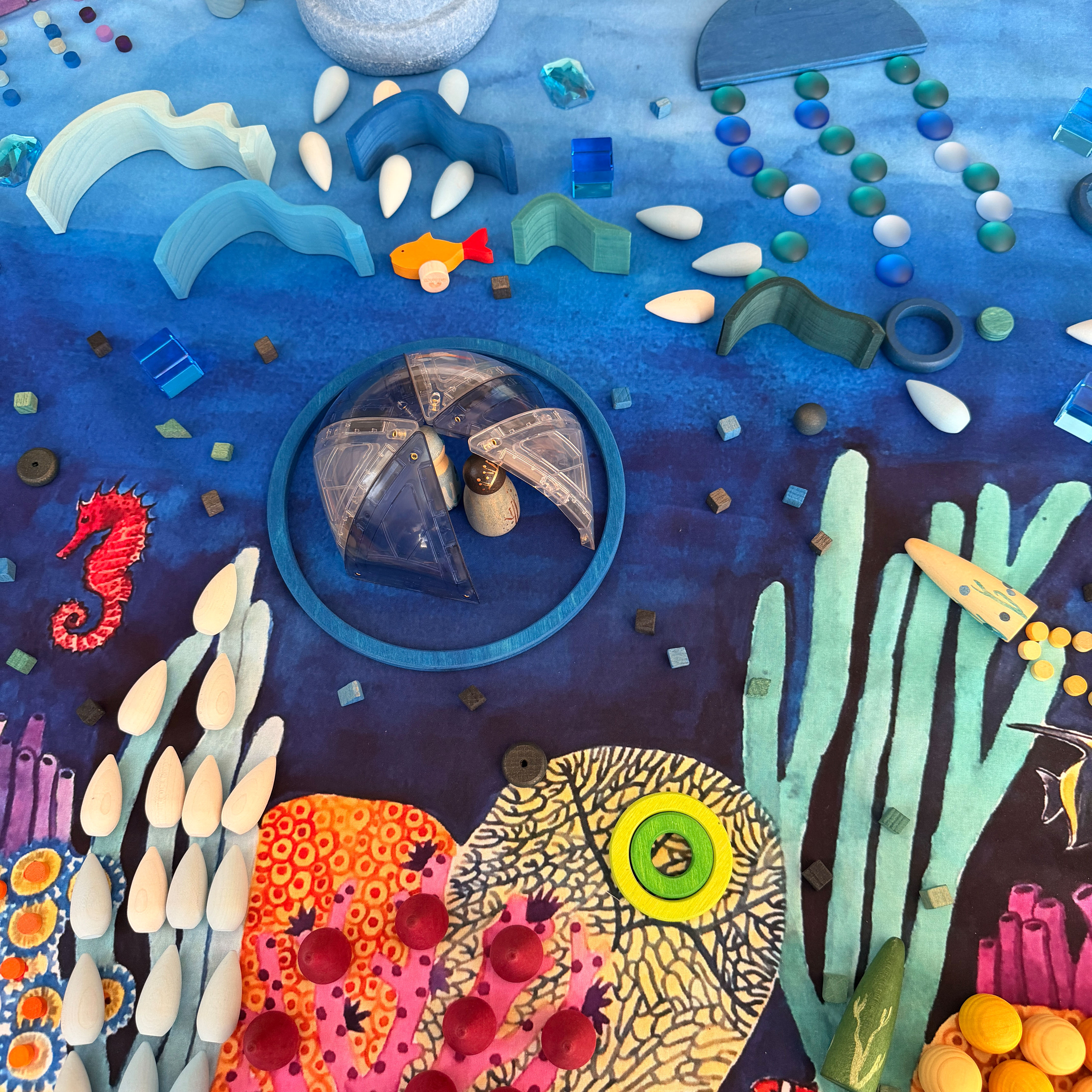 Spieltuch Amongst Corals 100 x 100 cm