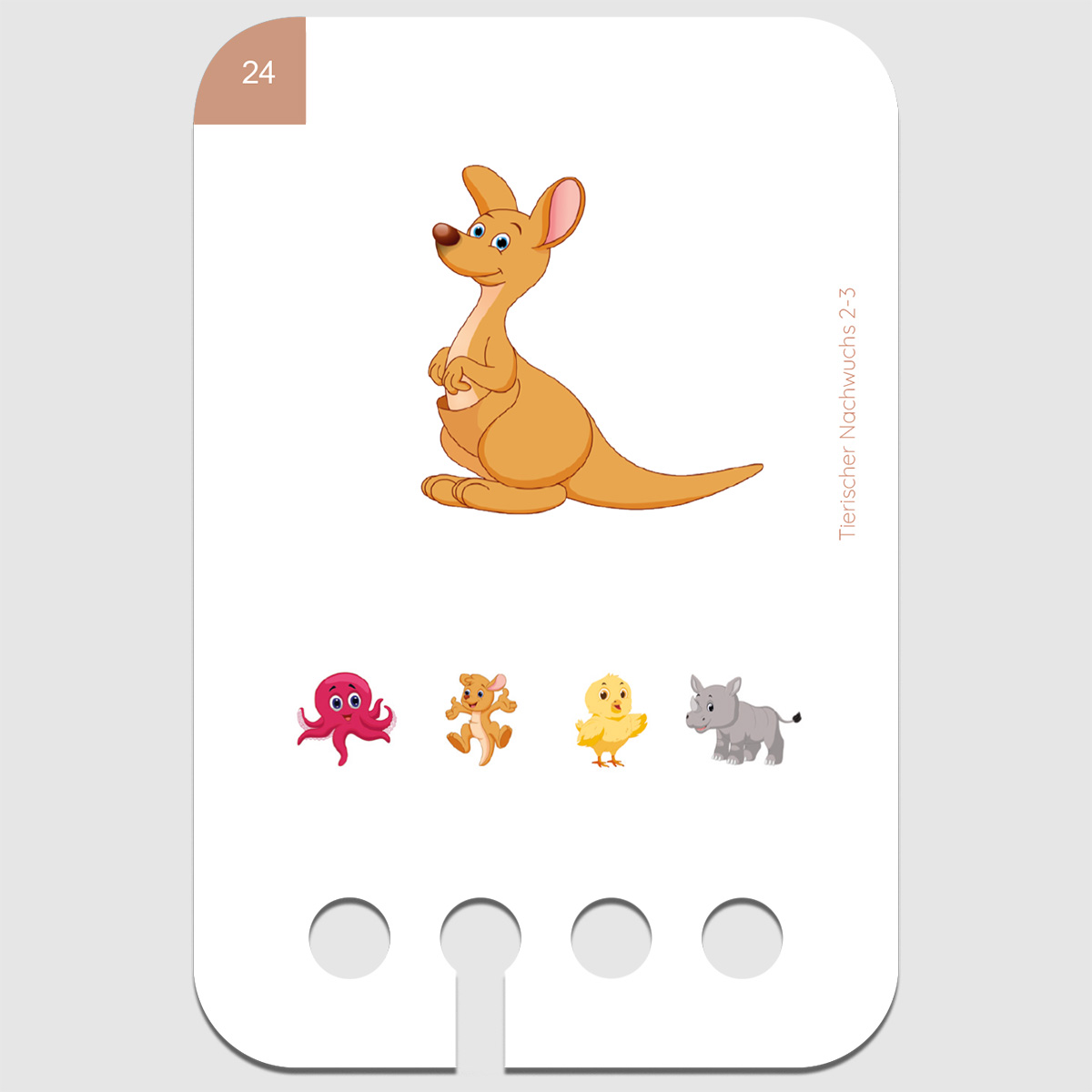 Lochkasten Kartensatz 2-3 Tierischer Nachwuchs Lochkasten Kartensatz 2-3 Tierischer Nachwuchs