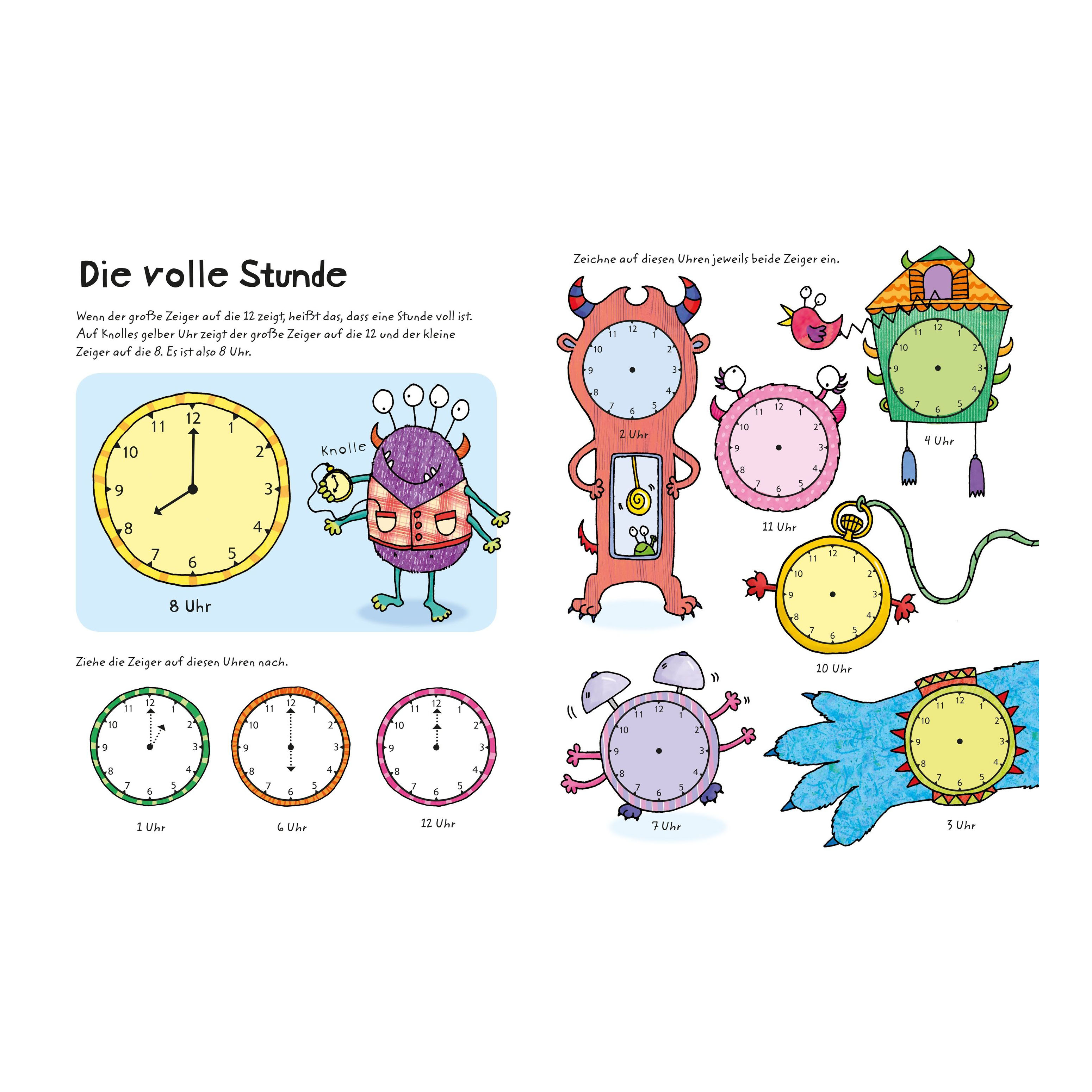 Mein Wisch-und-Weg Buch: Wie spät ist es?