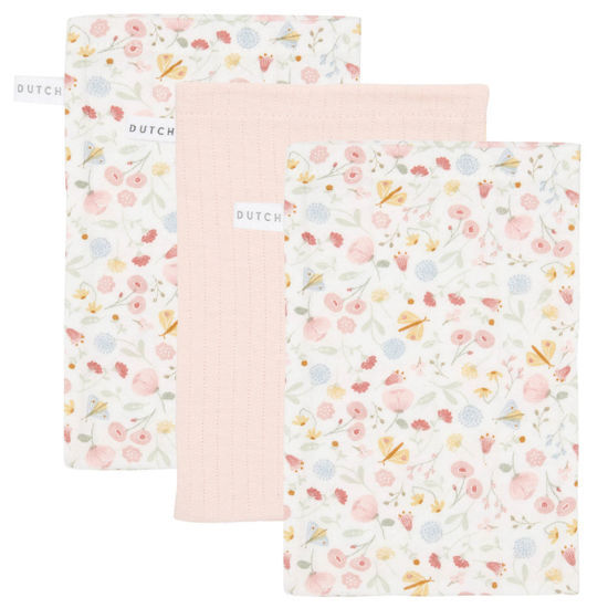 Waschlappen Set Flowers and Butterflies / Pure Soft Pink