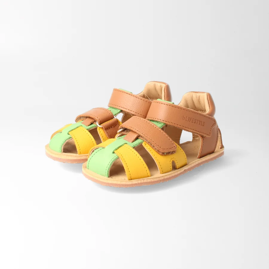 Sandale lederschildkröteSTYLE haselnuss
