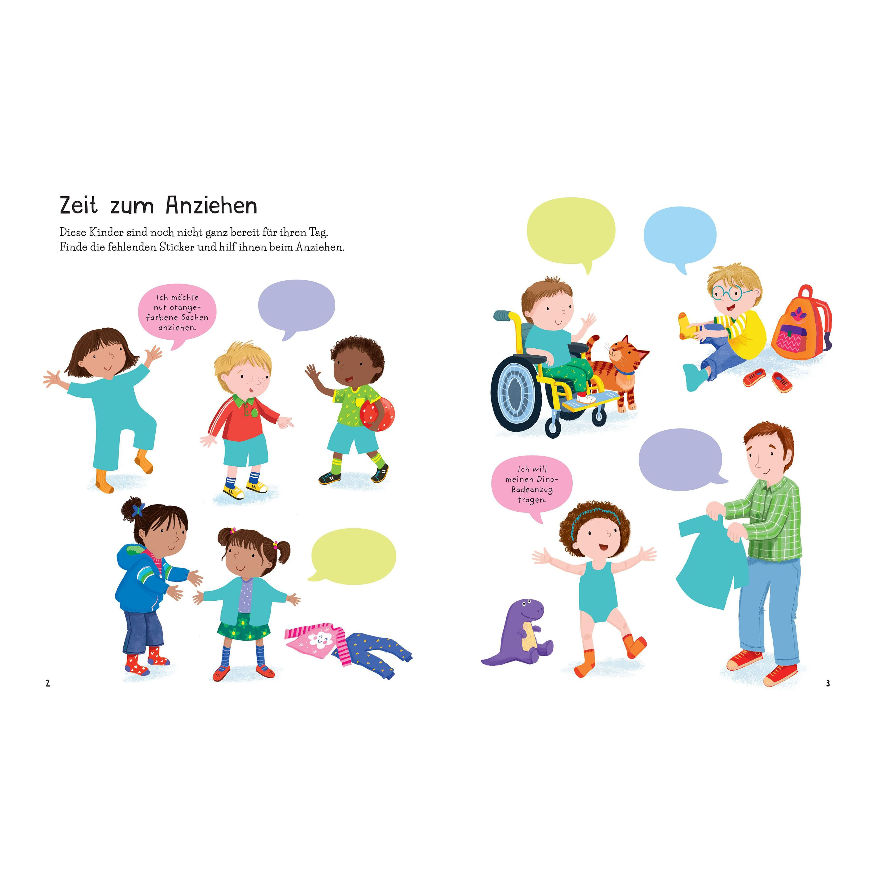 Mein erstes Stickerbuch: Ich ziehe mich an