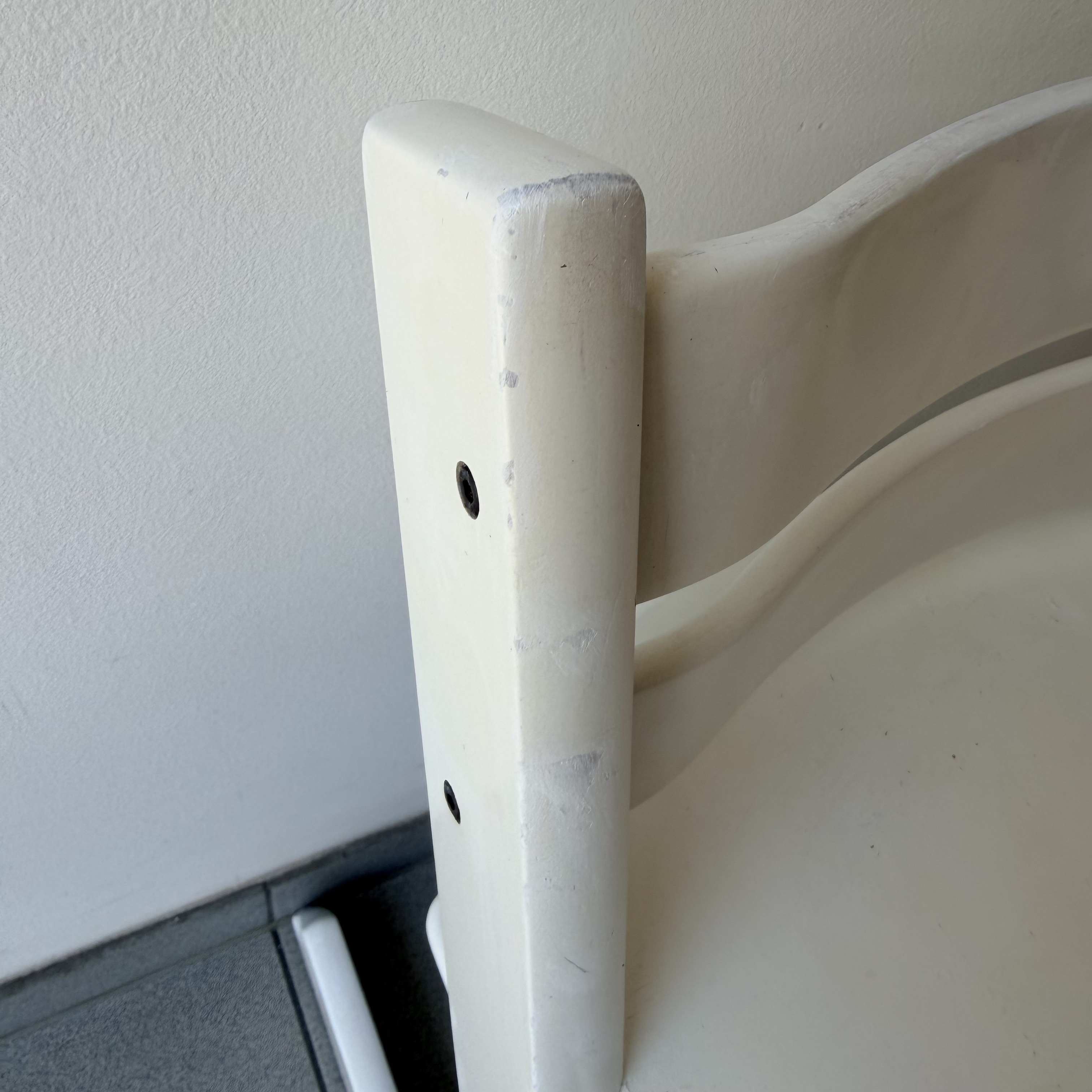 Hochstuhl Weiß, Generation 1, Akzeptabel